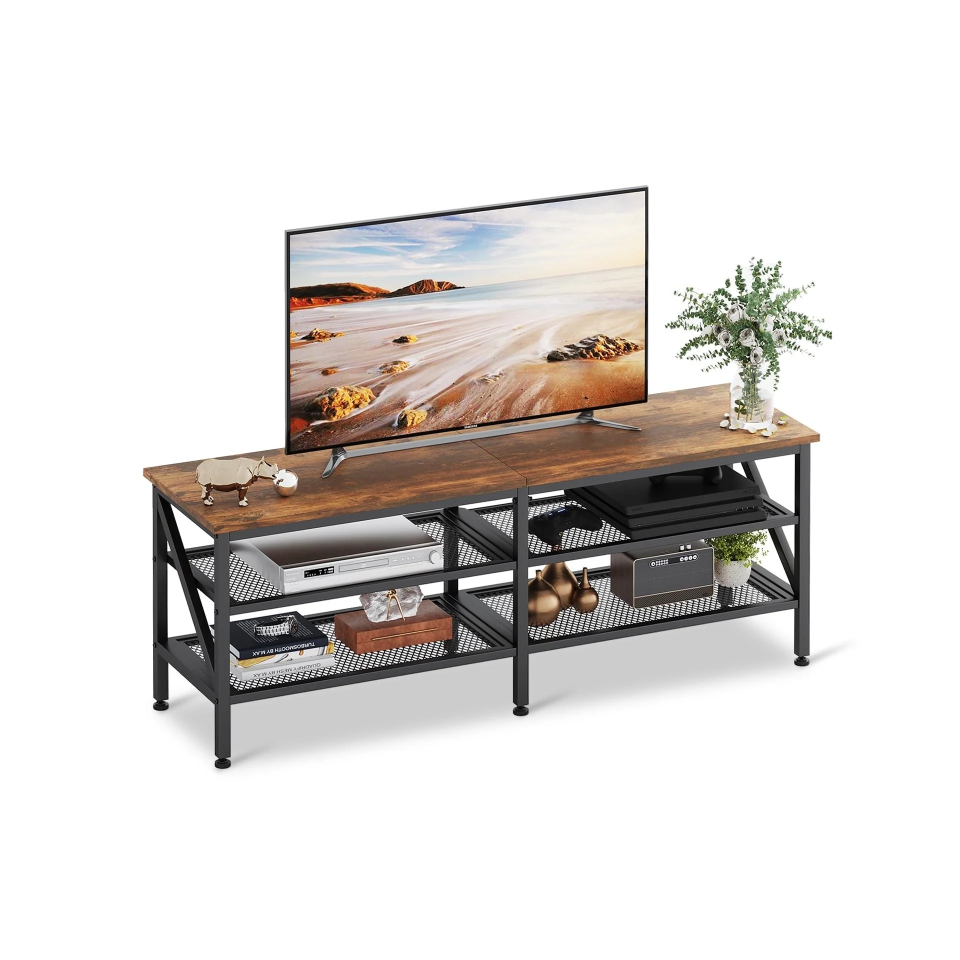 Gambia 1.4m Entertainment Unit - Rustic Brown - Image 9