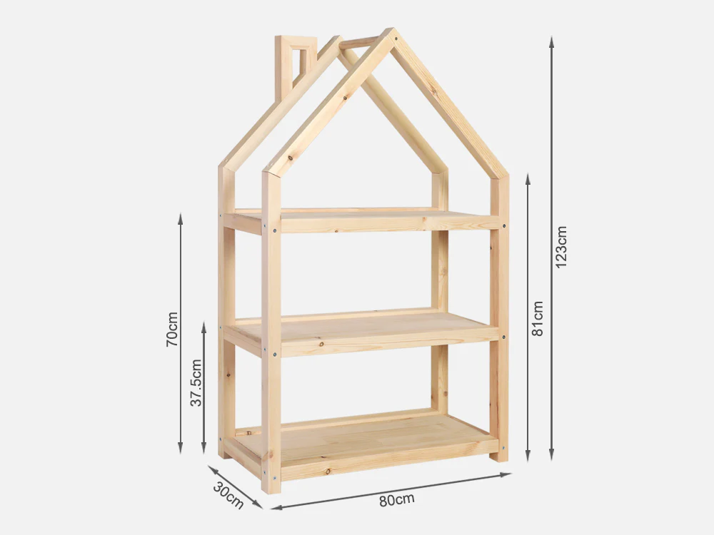 GARDA Kids House Bookshelf - OAK - Image 8