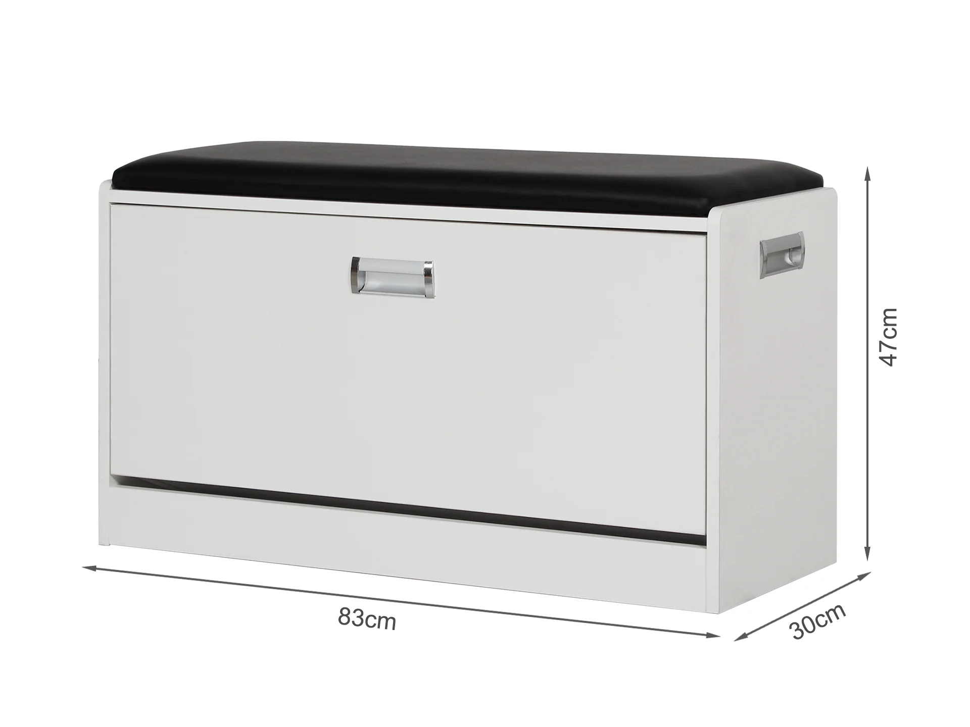 Gloria Wooden Shoe Rack 3 Layer - White - Image 7