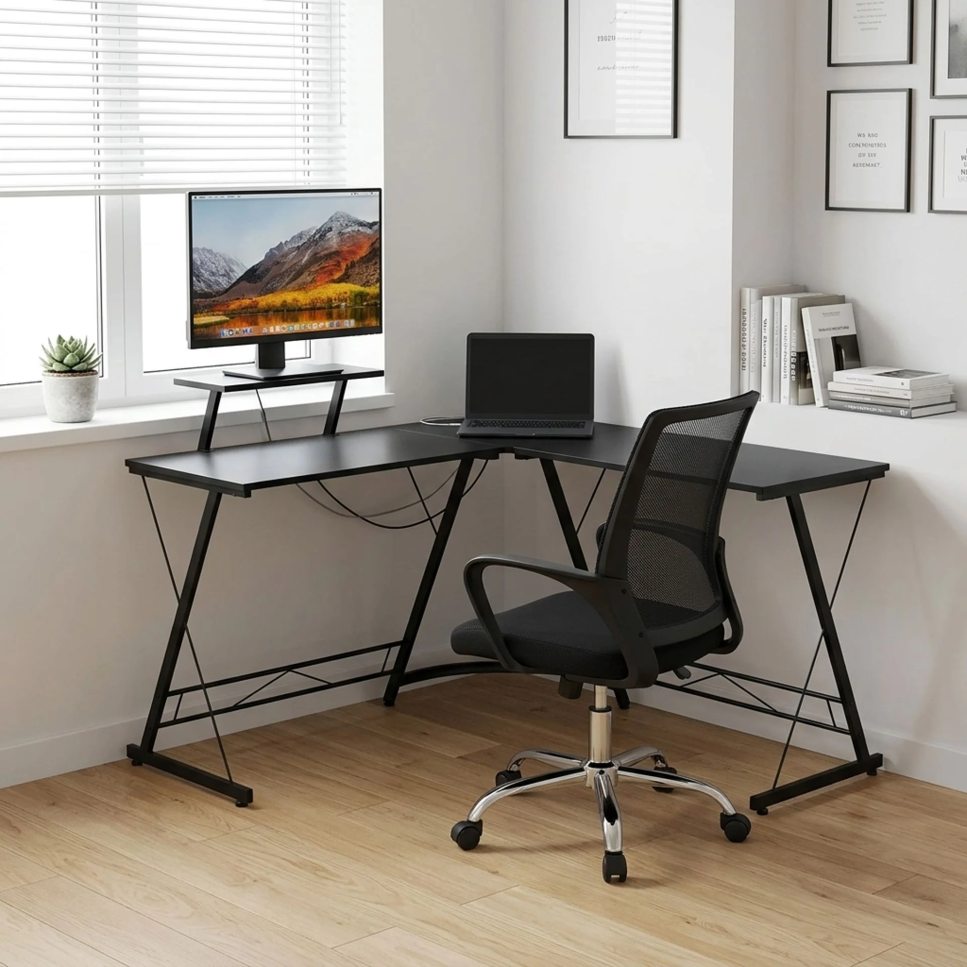 Greyson Computer Corner Desk - Black - Image 4