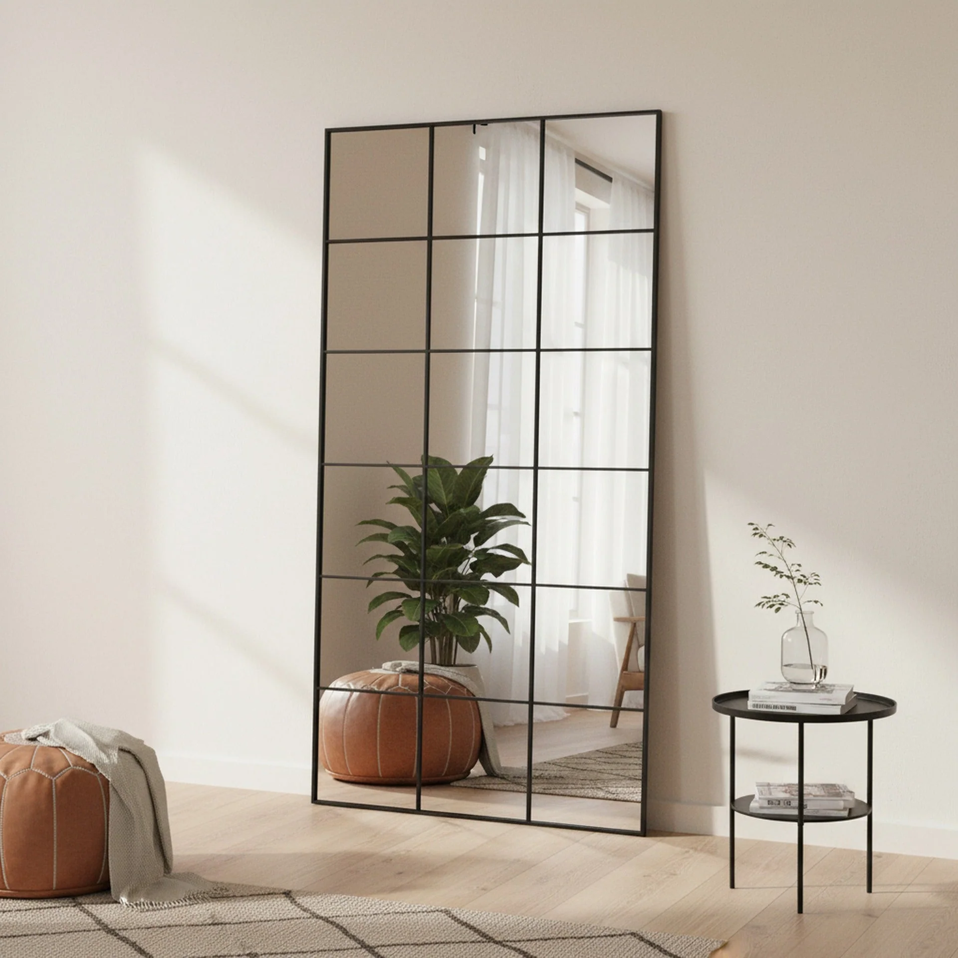 Grid Full Length Mirror - Black - Image 4