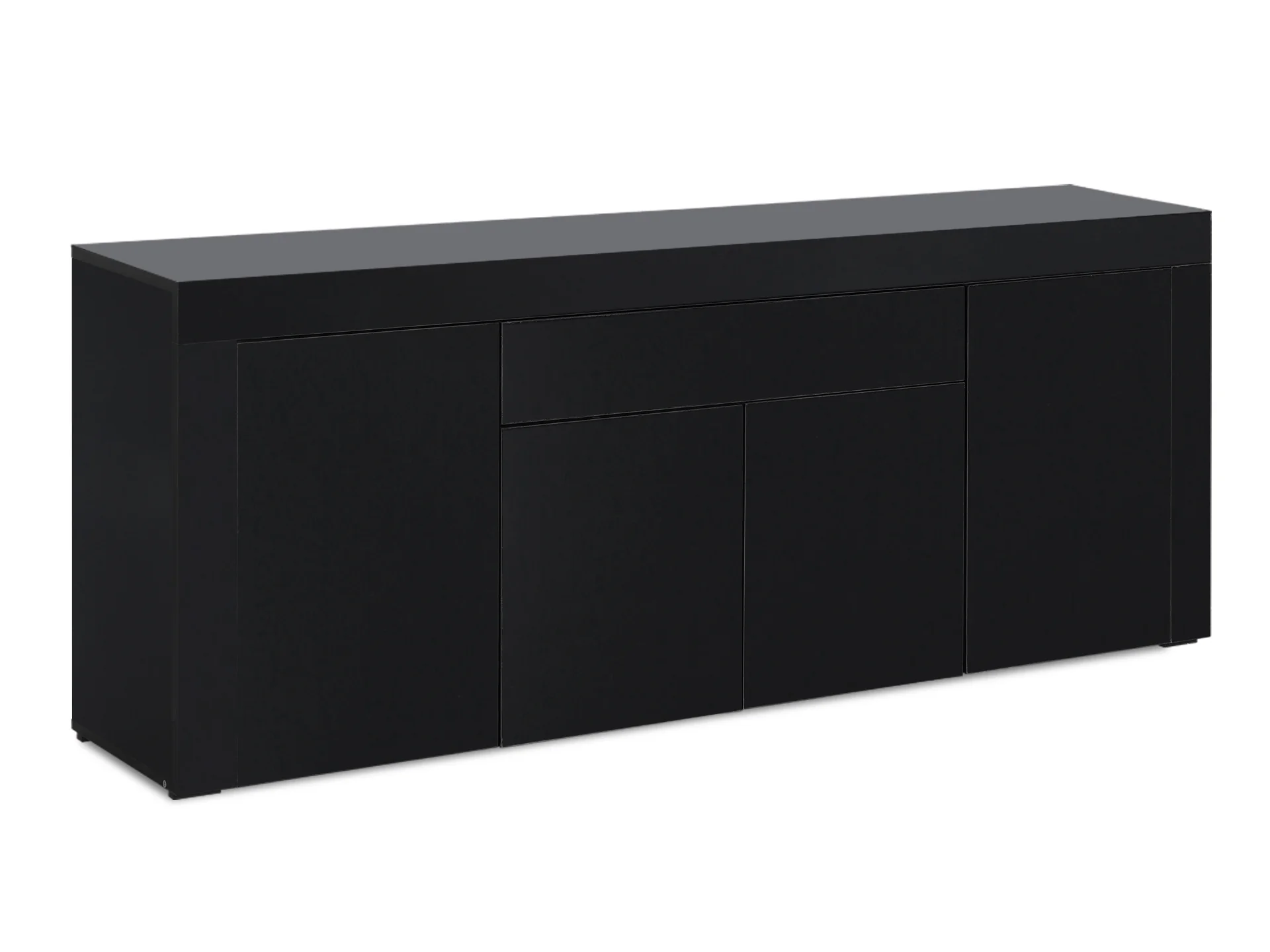 GUIER High Gloss Sideboard Buffet Table - BLACK - Image 19