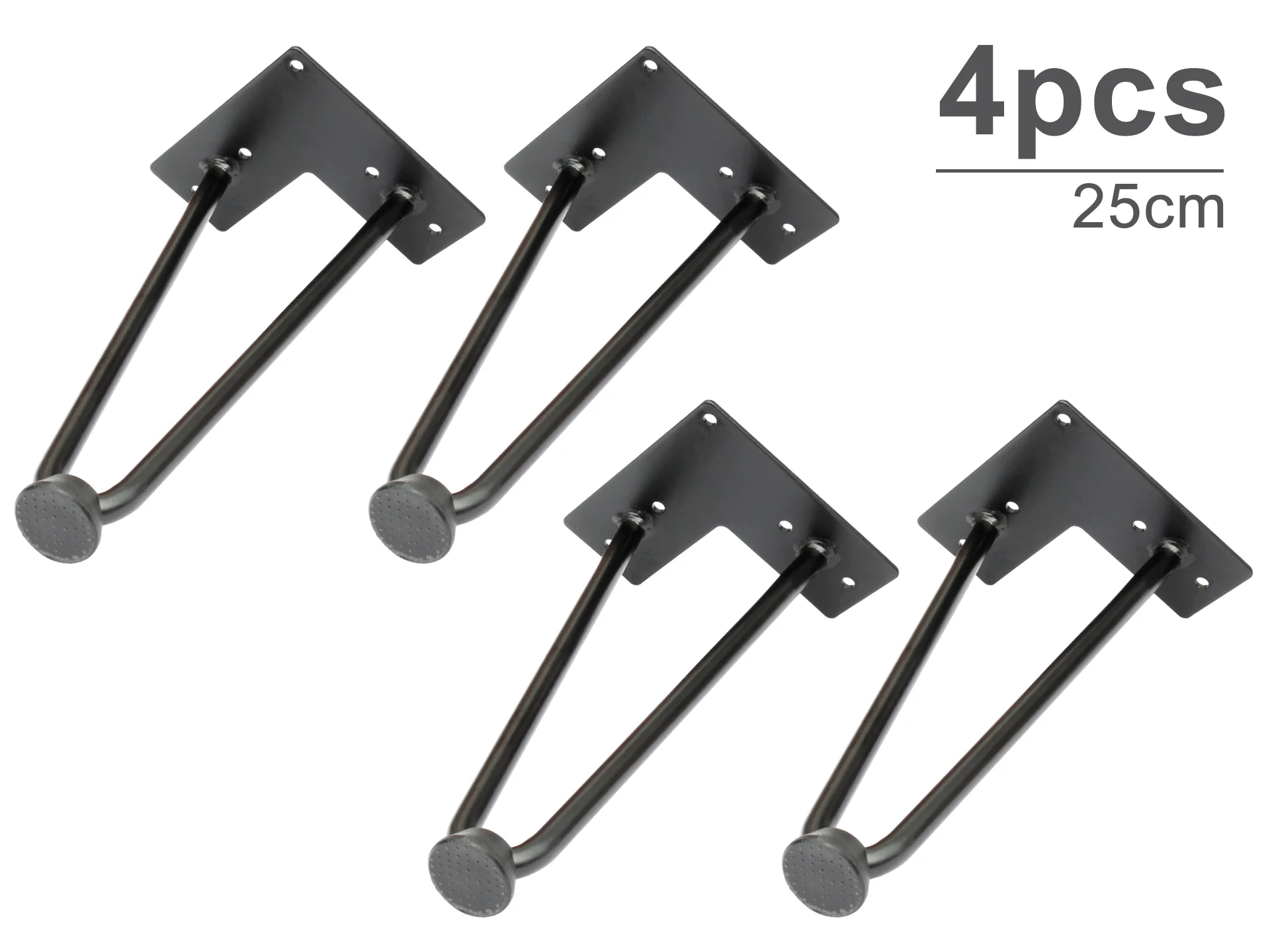 Hairpin Table Leg 2 Rod 25cm - Set of 4 - Image 7