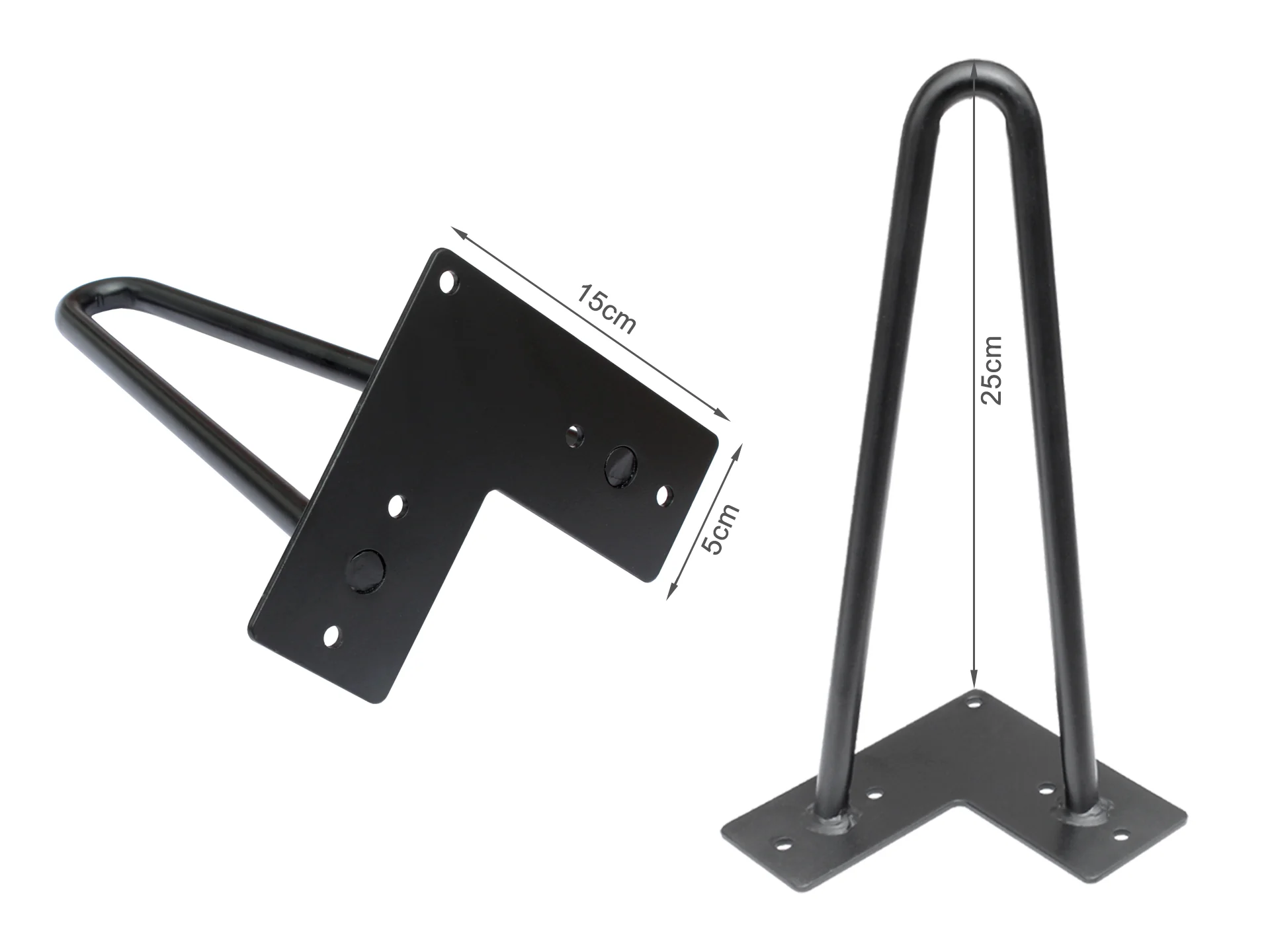 Hairpin Table Leg 2 Rod 25cm - Set of 4 - Image 8
