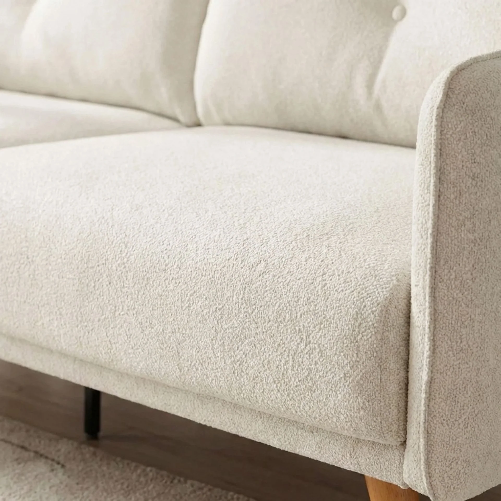 Harlan 3 Seater Sofa - Beige - Image 7