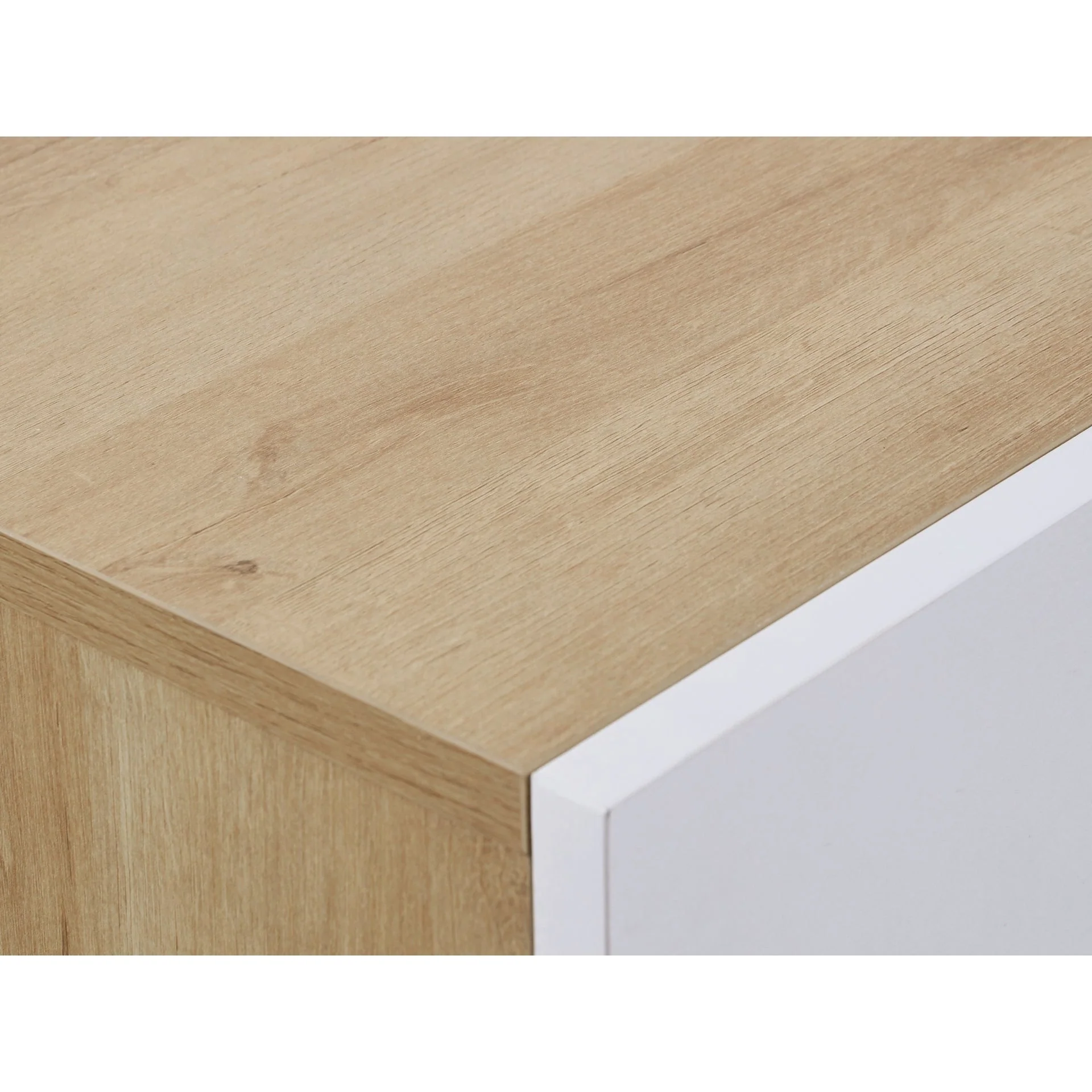Harris 4 Drawers Tallboy - Oak + White - Image 9