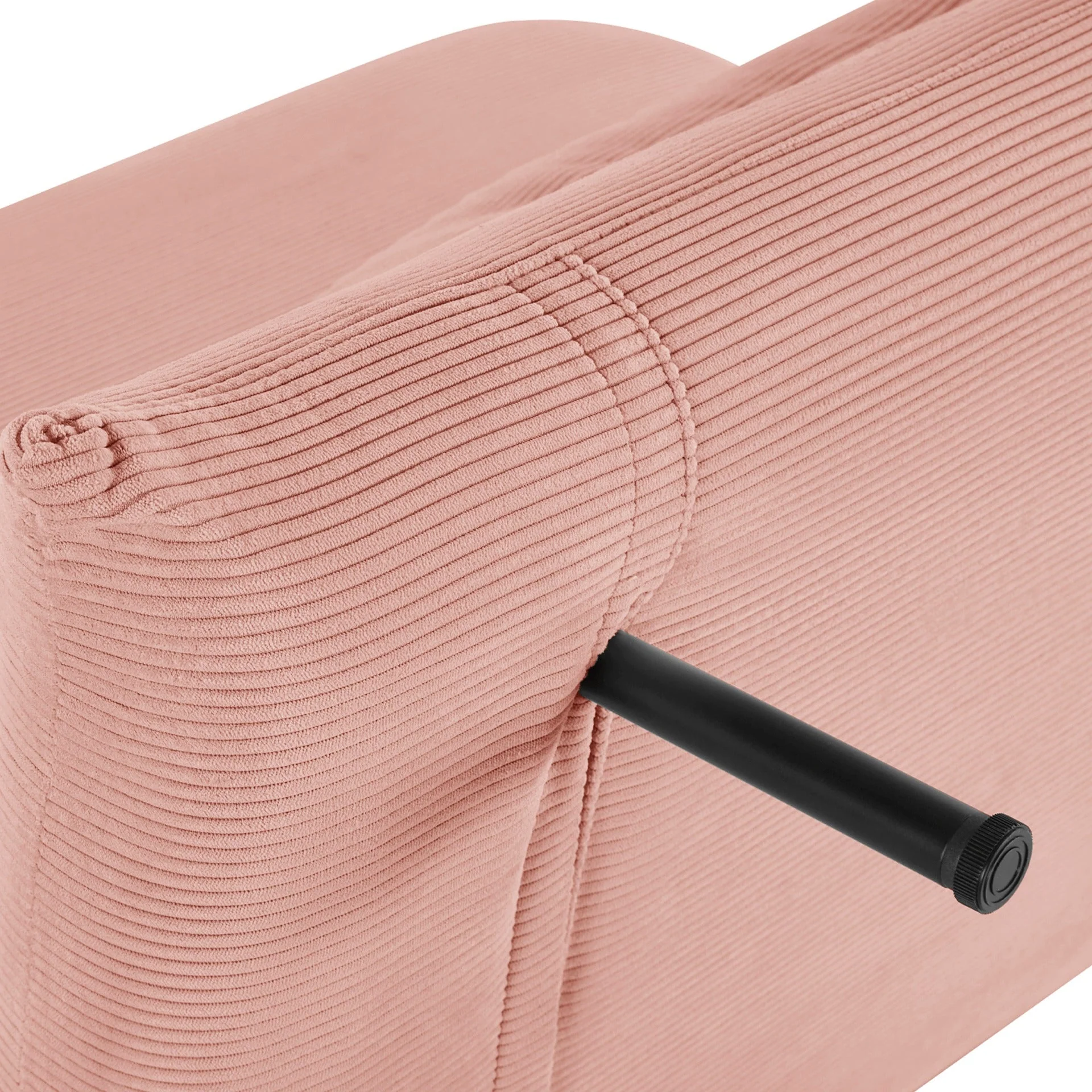 Hastings 1 Seater Fold-Out Sofa Bed - Pink - Image 11