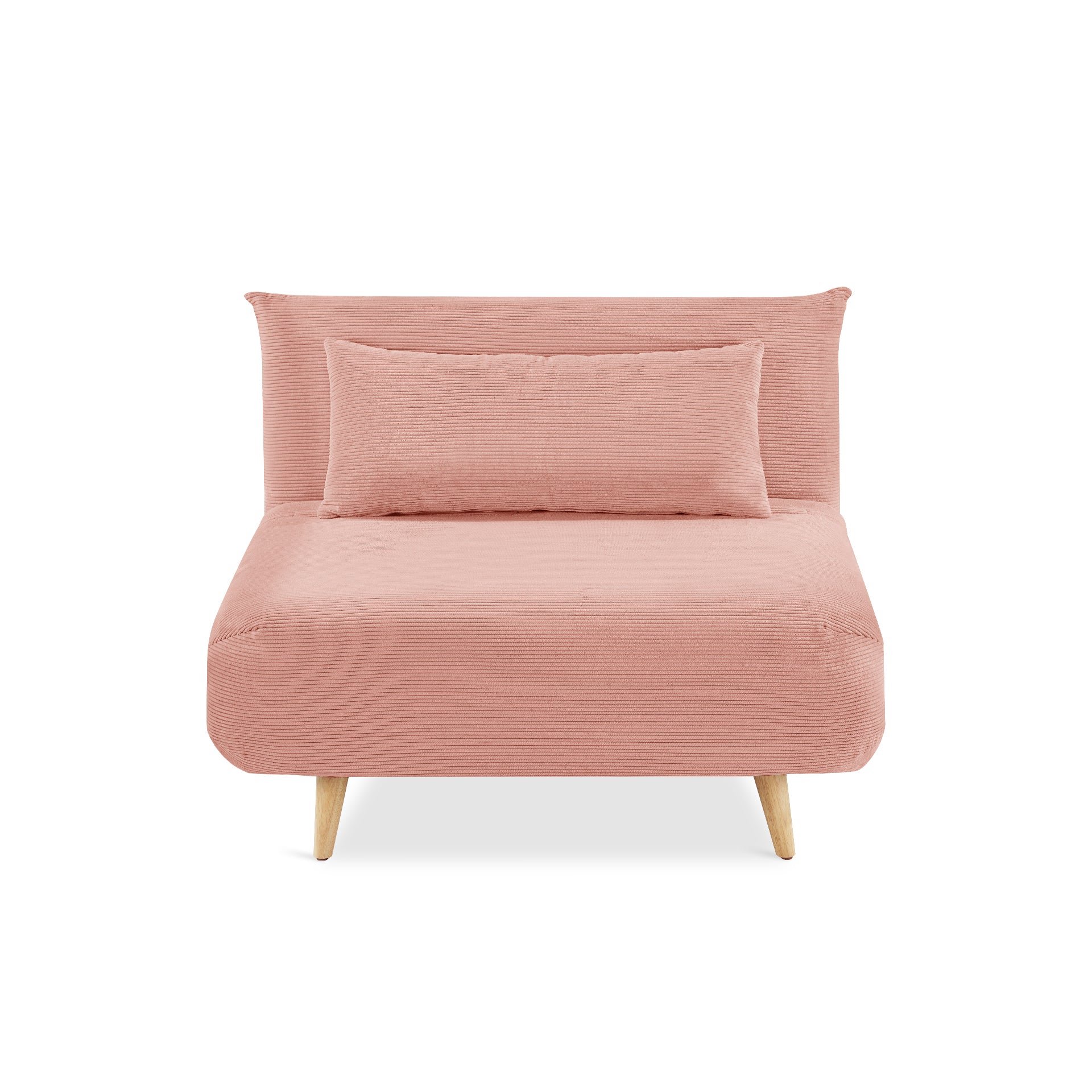 Hastings 1 Seater Fold-Out Sofa Bed - Pink - Image 7