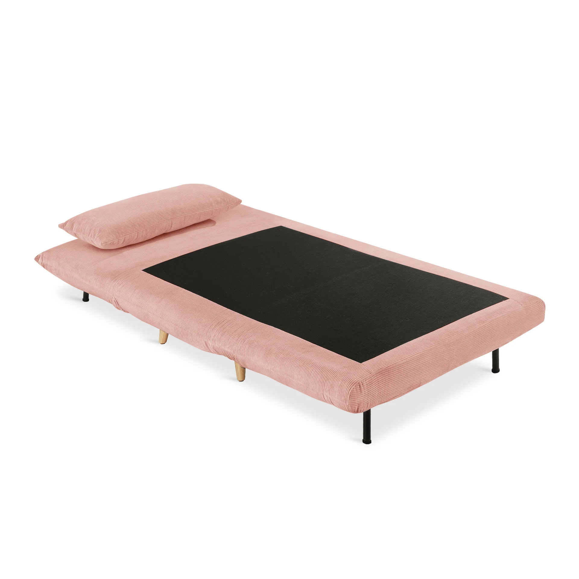 Hastings 1 Seater Fold-Out Sofa Bed - Pink - Image 8