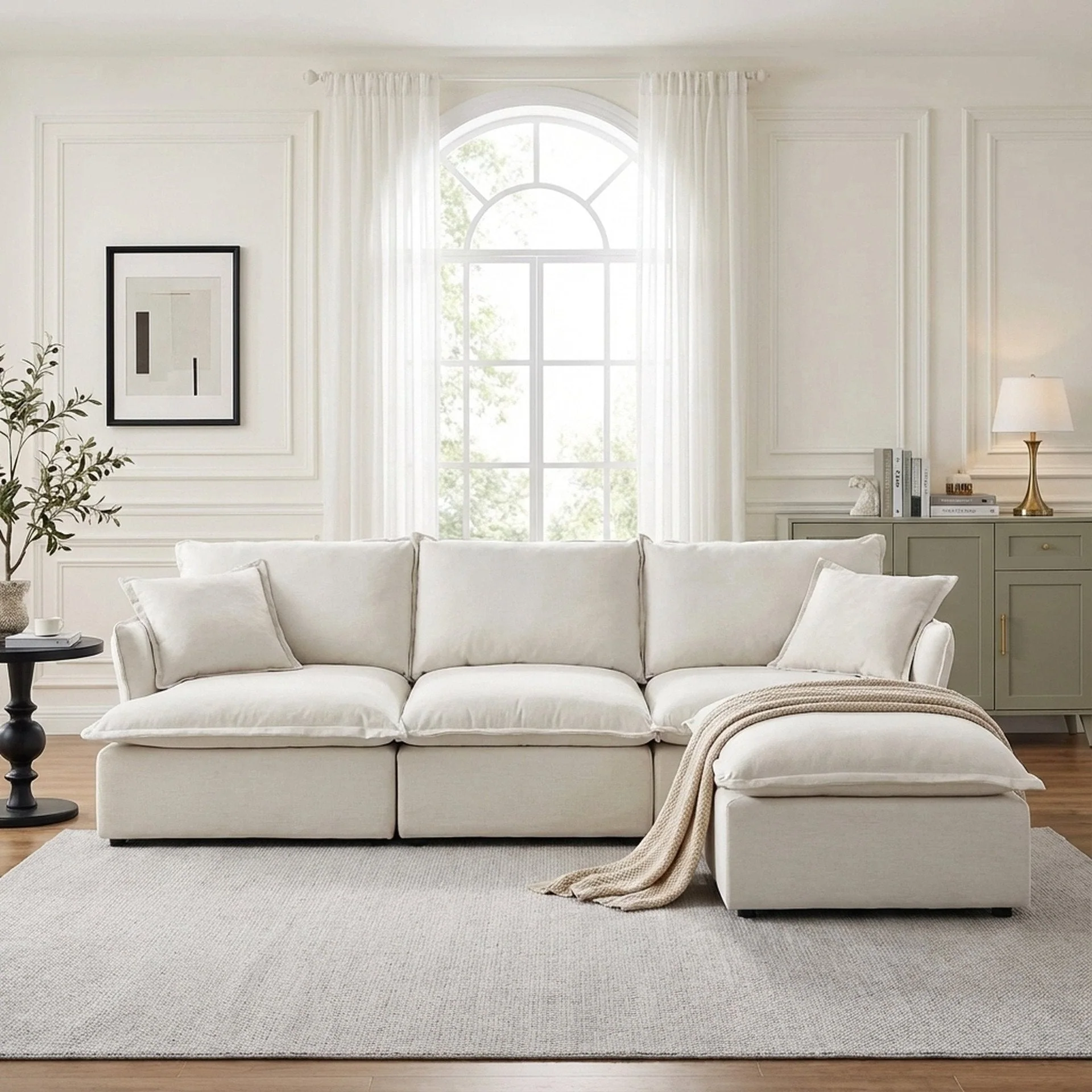 Haworth Modular Sofa - Silver Cloud - Image 5