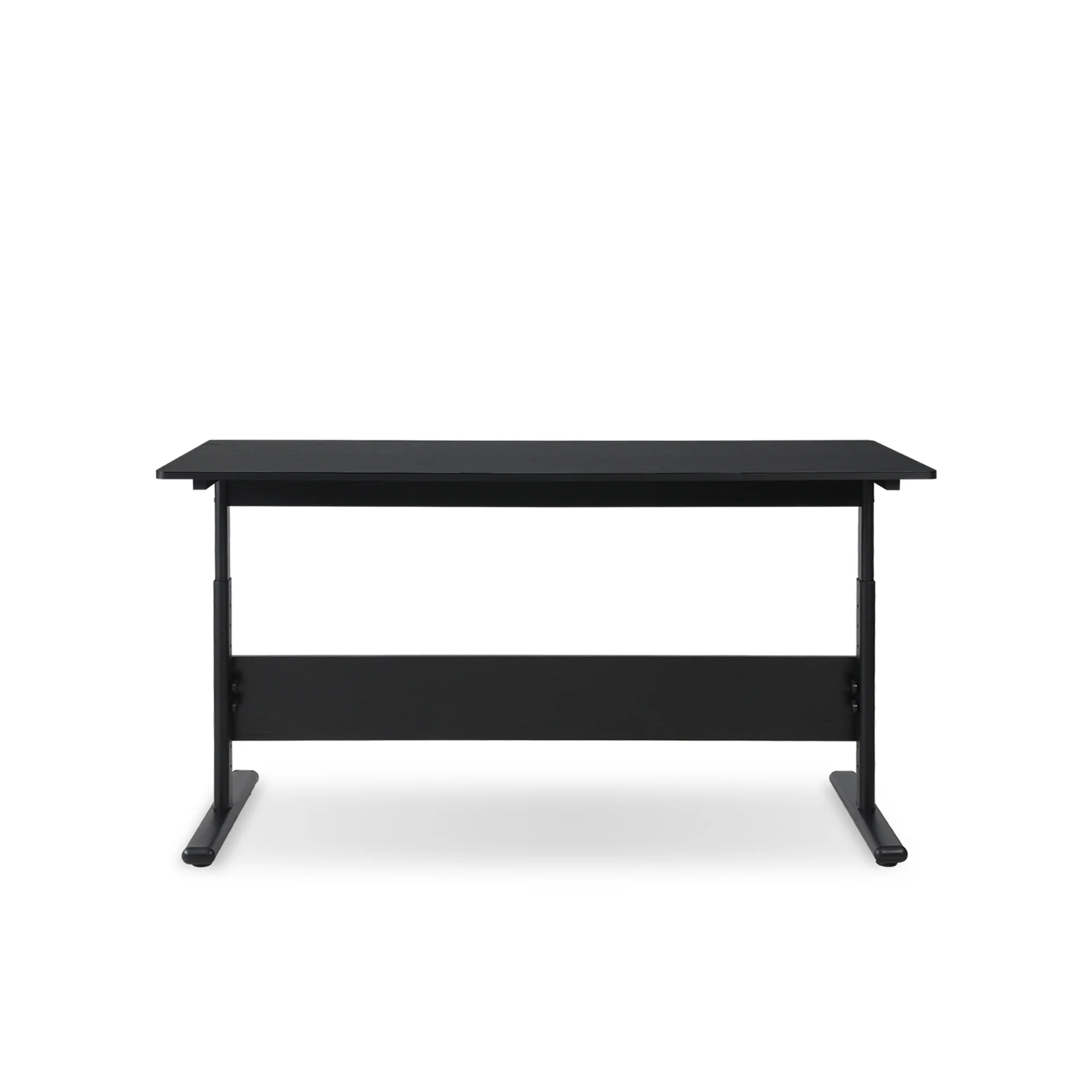 Hector 140cm Height-Adjustable Computer Desk - Black - Image 9