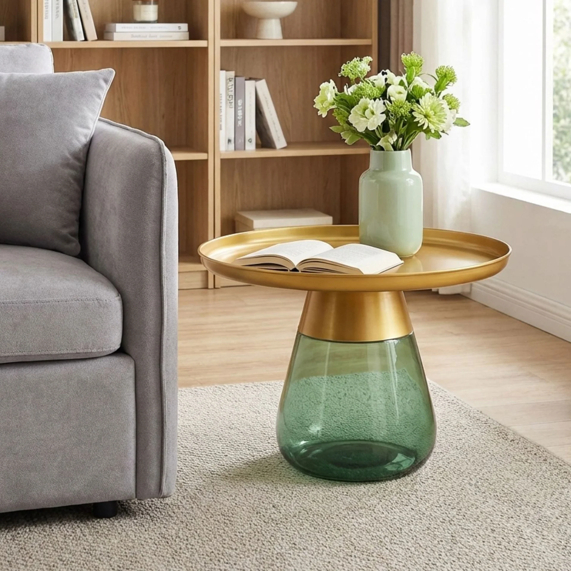 Hennie Round Coffee Table - Gold