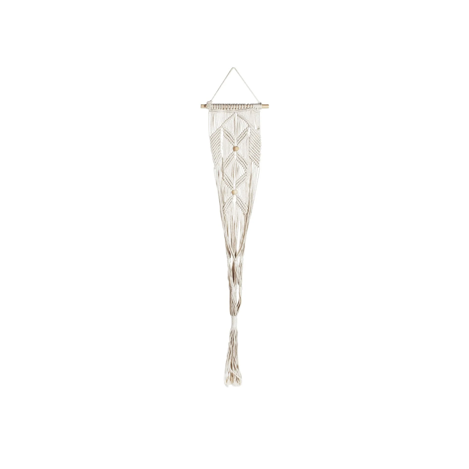 Hessian Macrame Rope Macrame Plant Hanger Macrame Pot Hanger - Beads - Image 4