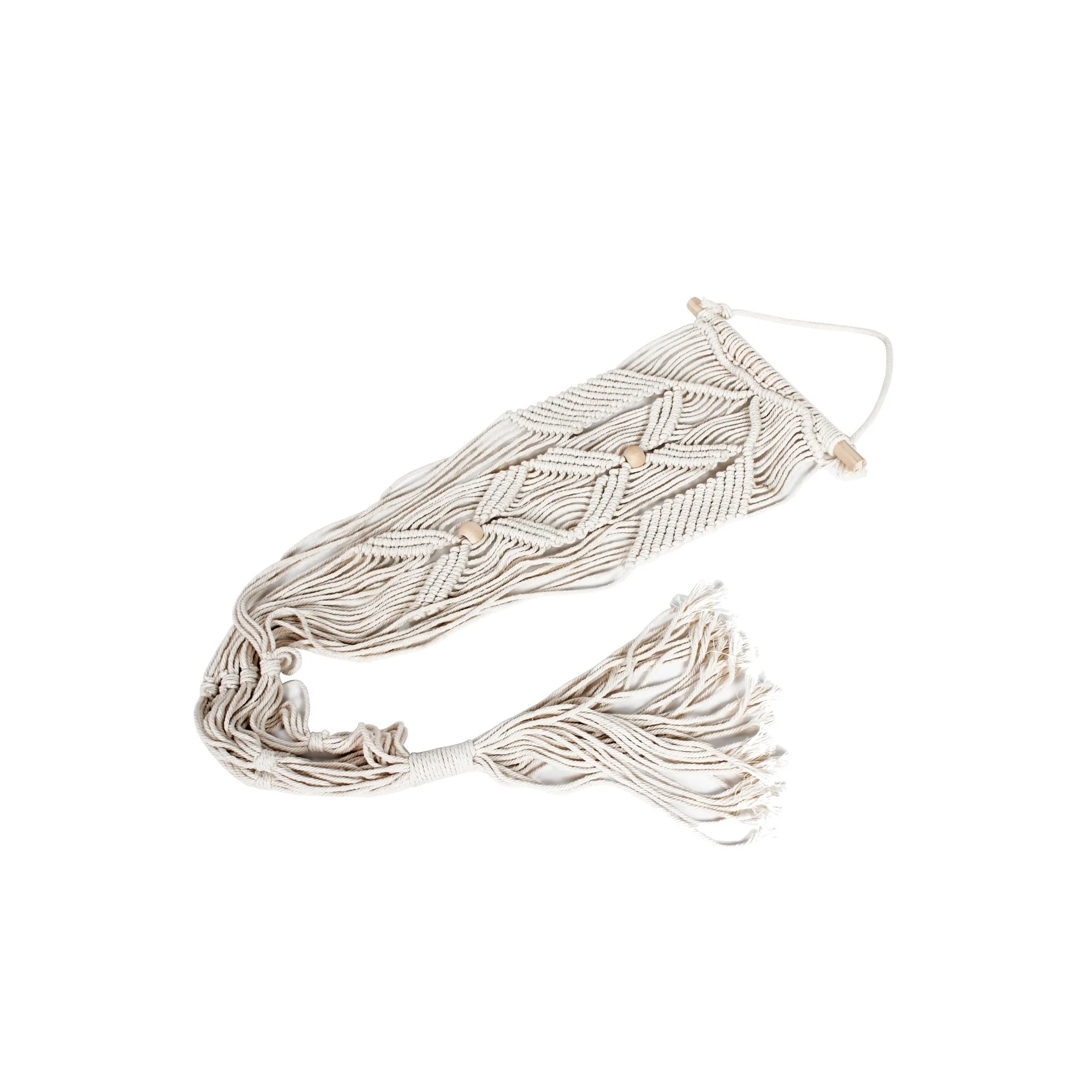 Hessian Macrame Rope Macrame Plant Hanger Macrame Pot Hanger - Beads - Image 5