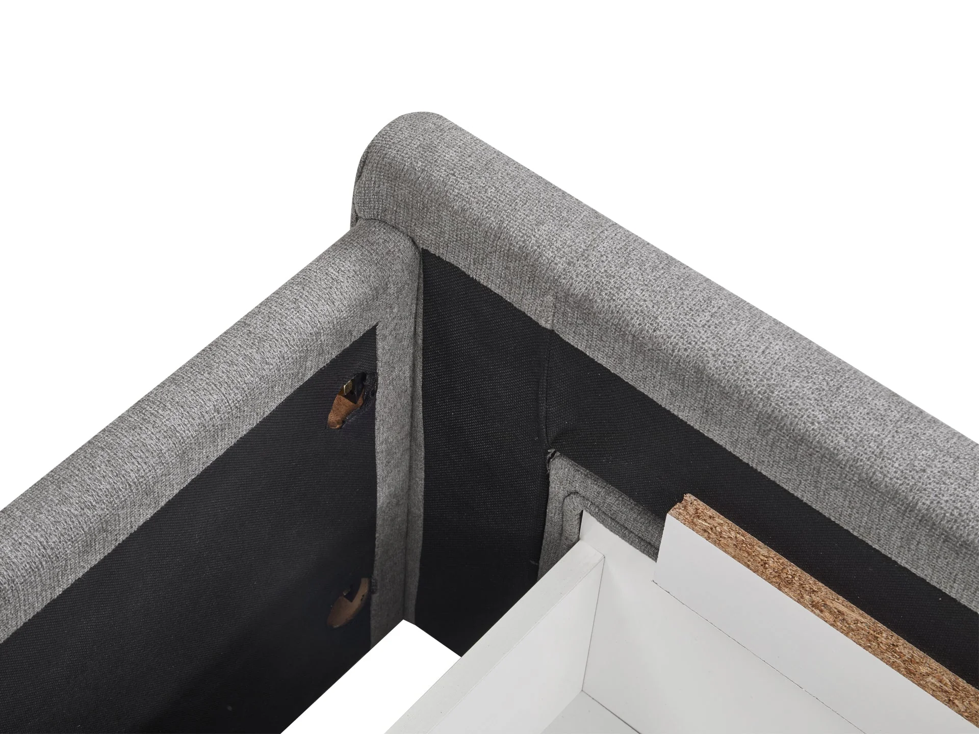 HLOLELA King Bed with Drawers - LIGHT GREY - Image 6