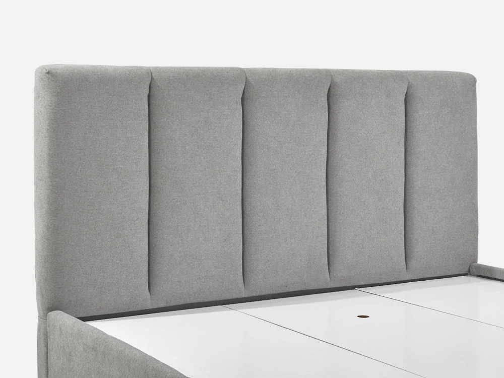 HLOLELA Queen Bed with Drawers - LIGHT GREY - Image 7