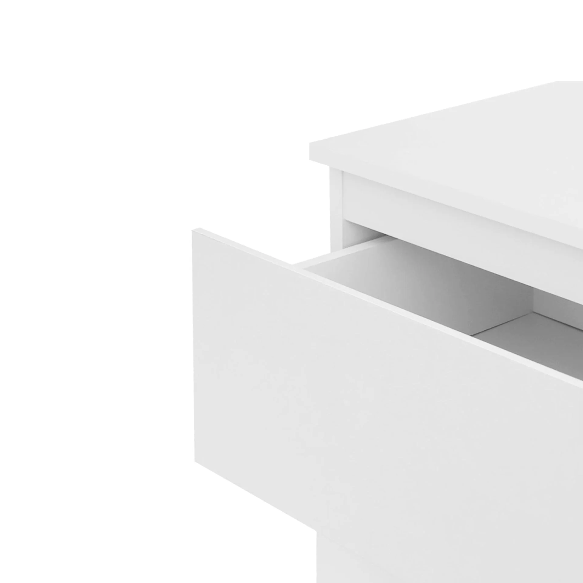 Hollis 4 Drawers Tallboy - White - Image 8