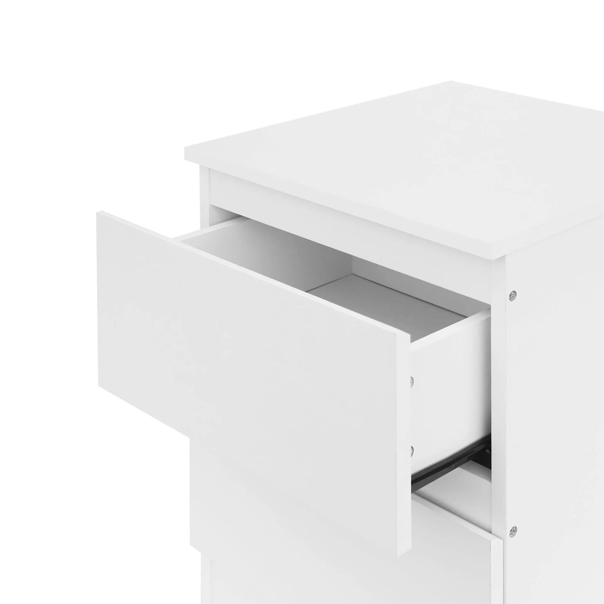 Hollis Bedside Table - White - Image 8