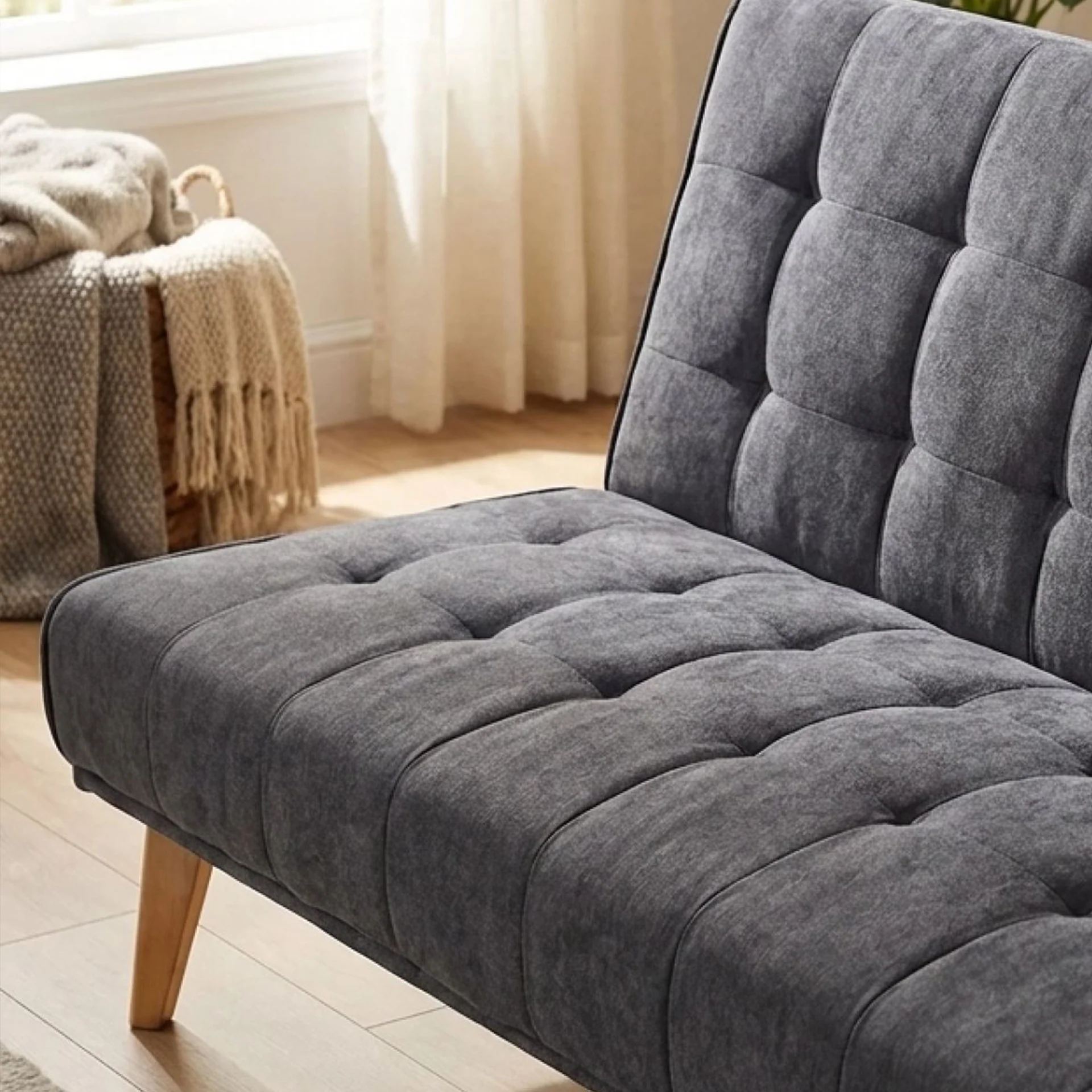 Homer 3 Seater Sofa Bed - Dark Grey - Image 6