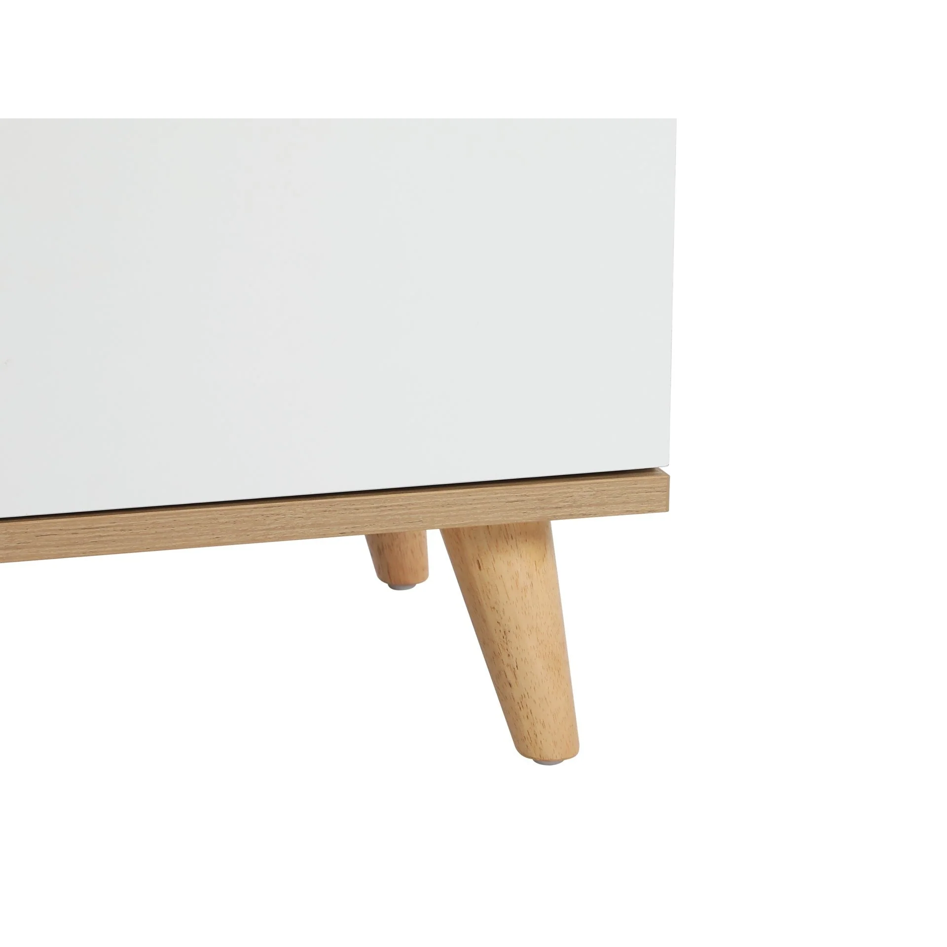 Hudson Wooden Slim Tallboy 6 Drawers - White - Image 10
