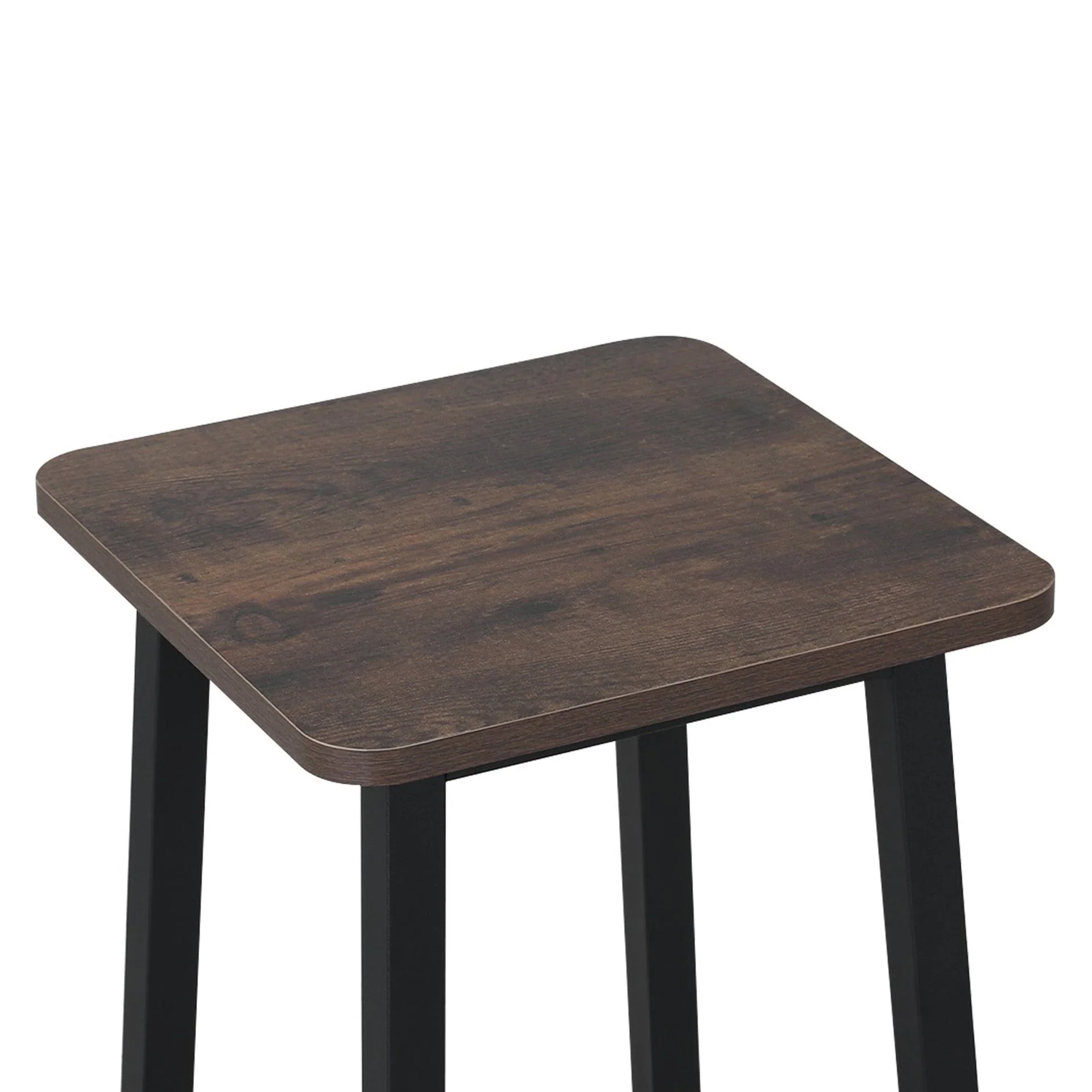 Ian Metal Bar Stool - Rustic Brown + Black - Image 10