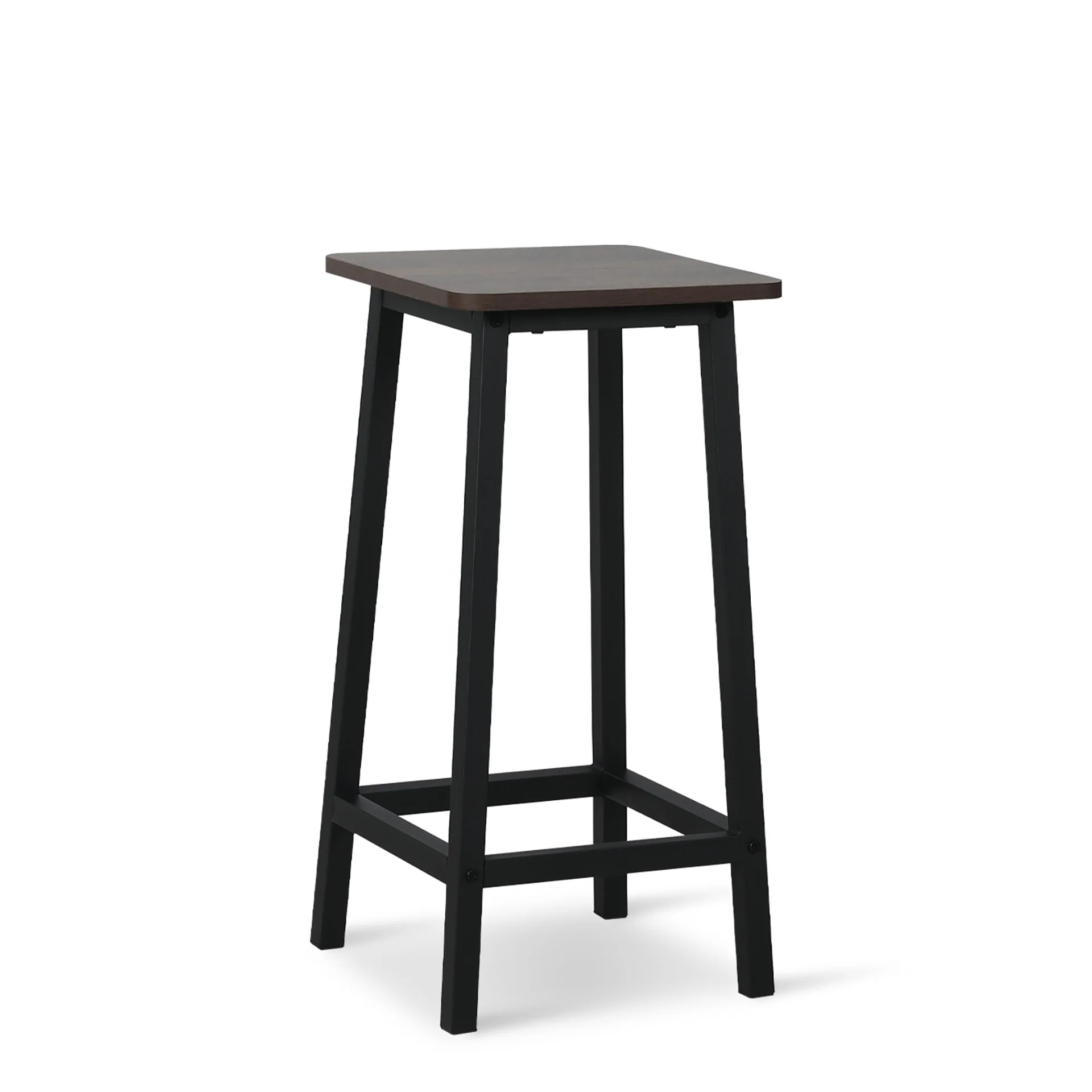 Ian Metal Bar Stool - Rustic Brown + Black - Image 8