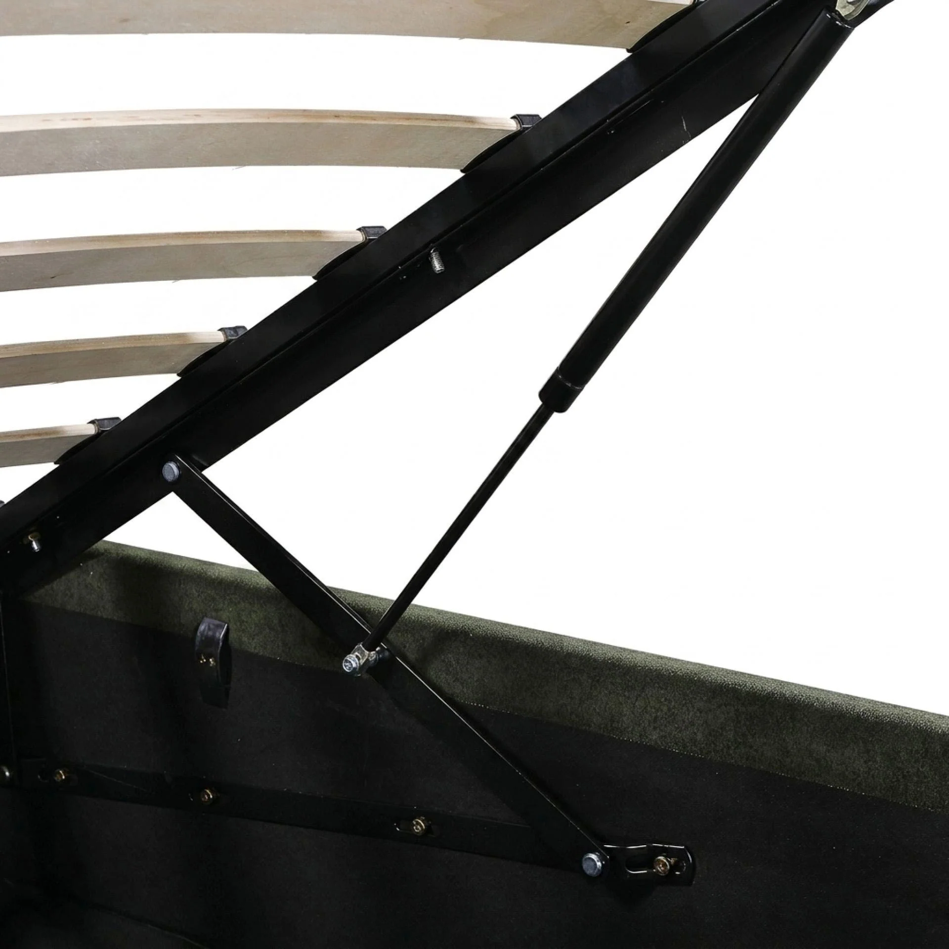 Isabella Queen Gas Lift Bed Frame - Green - Image 11