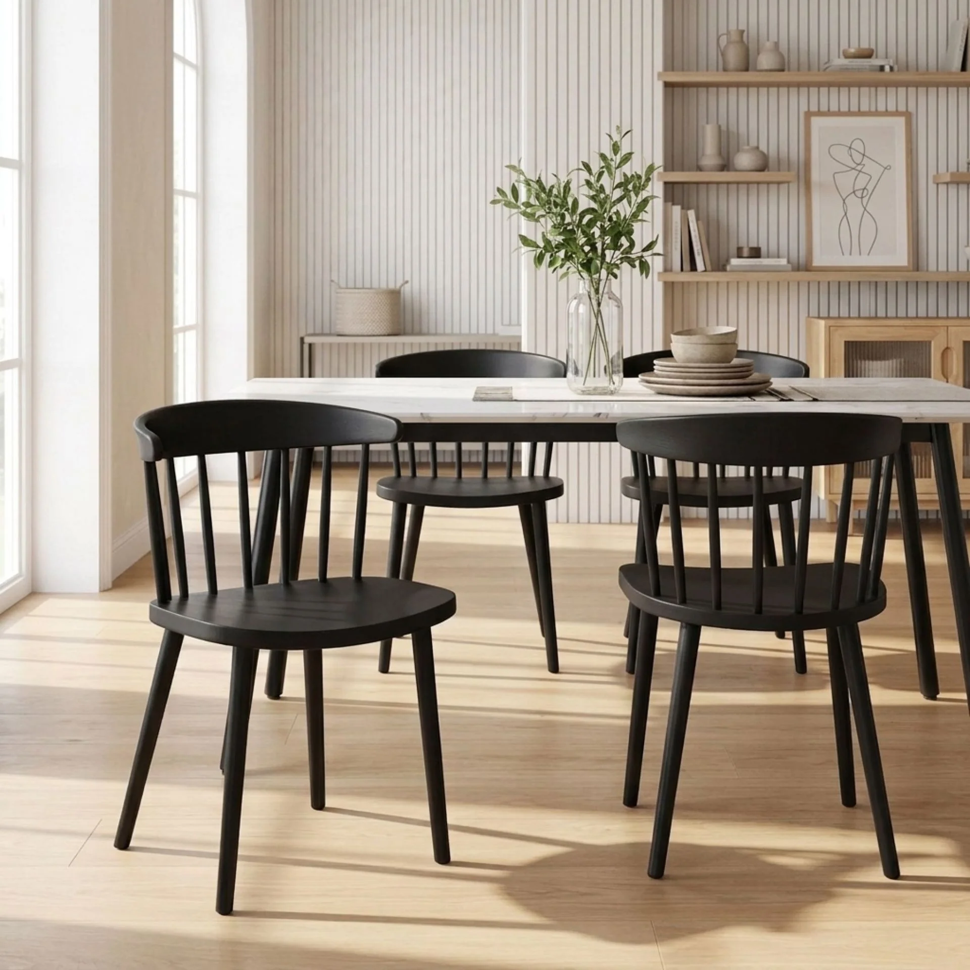 Jayden Dining Chair - Set of 4 - Black
