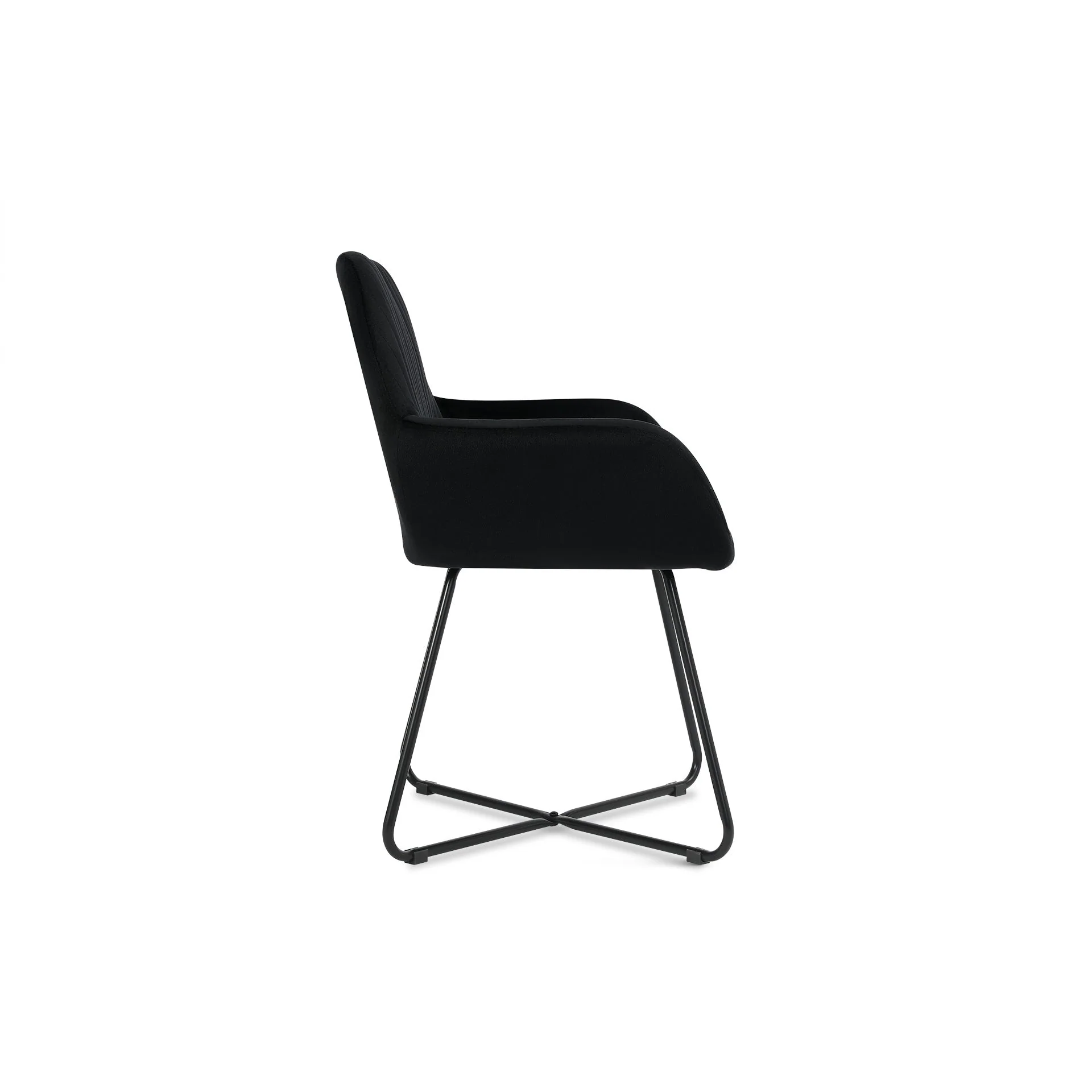 Jesus Velvet Upholstery Dining Chairs - Set of 2 - Black - Image 9