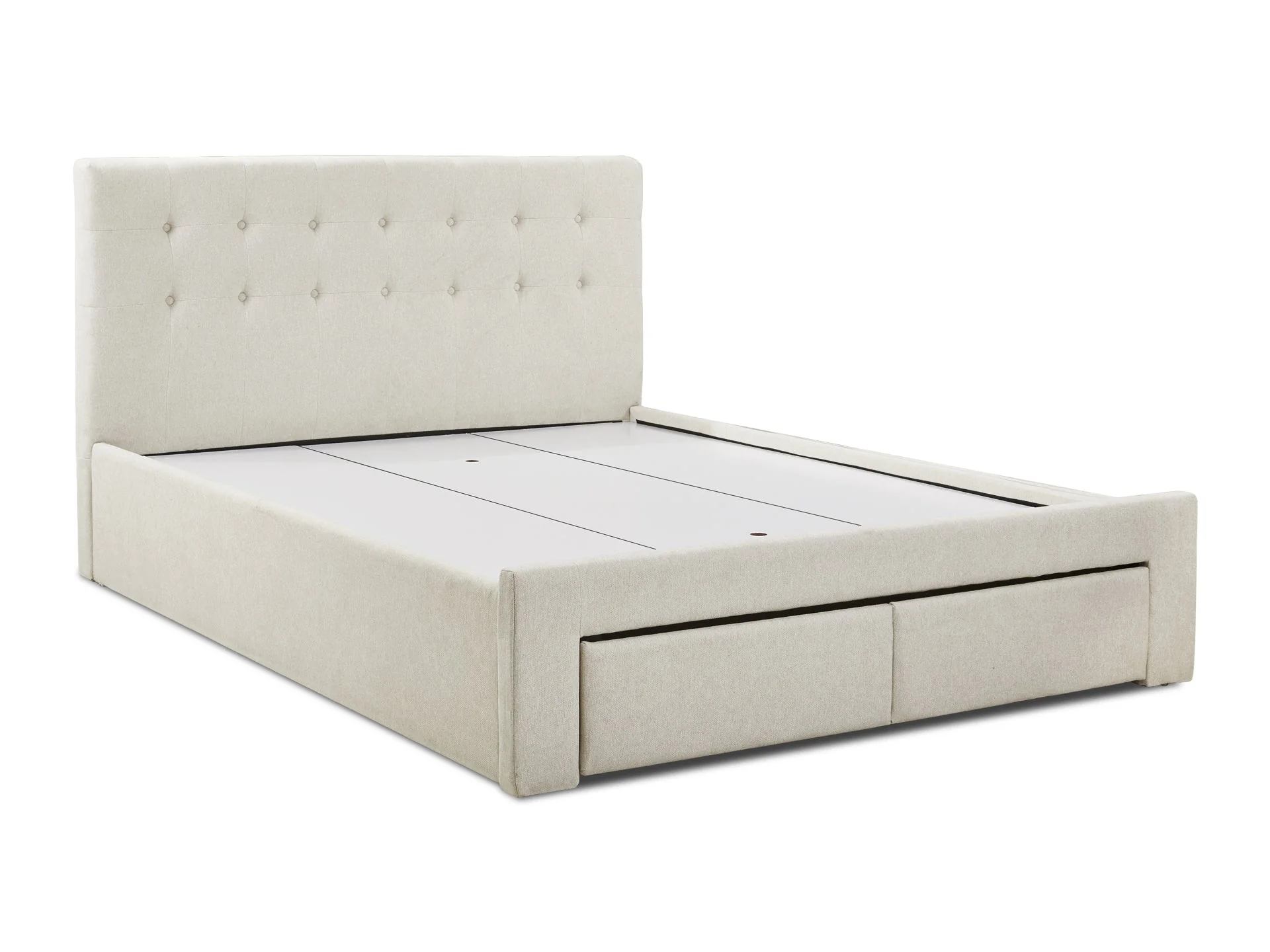 JULIAN Queen Bed with Drawers - BEIGE - Image 2