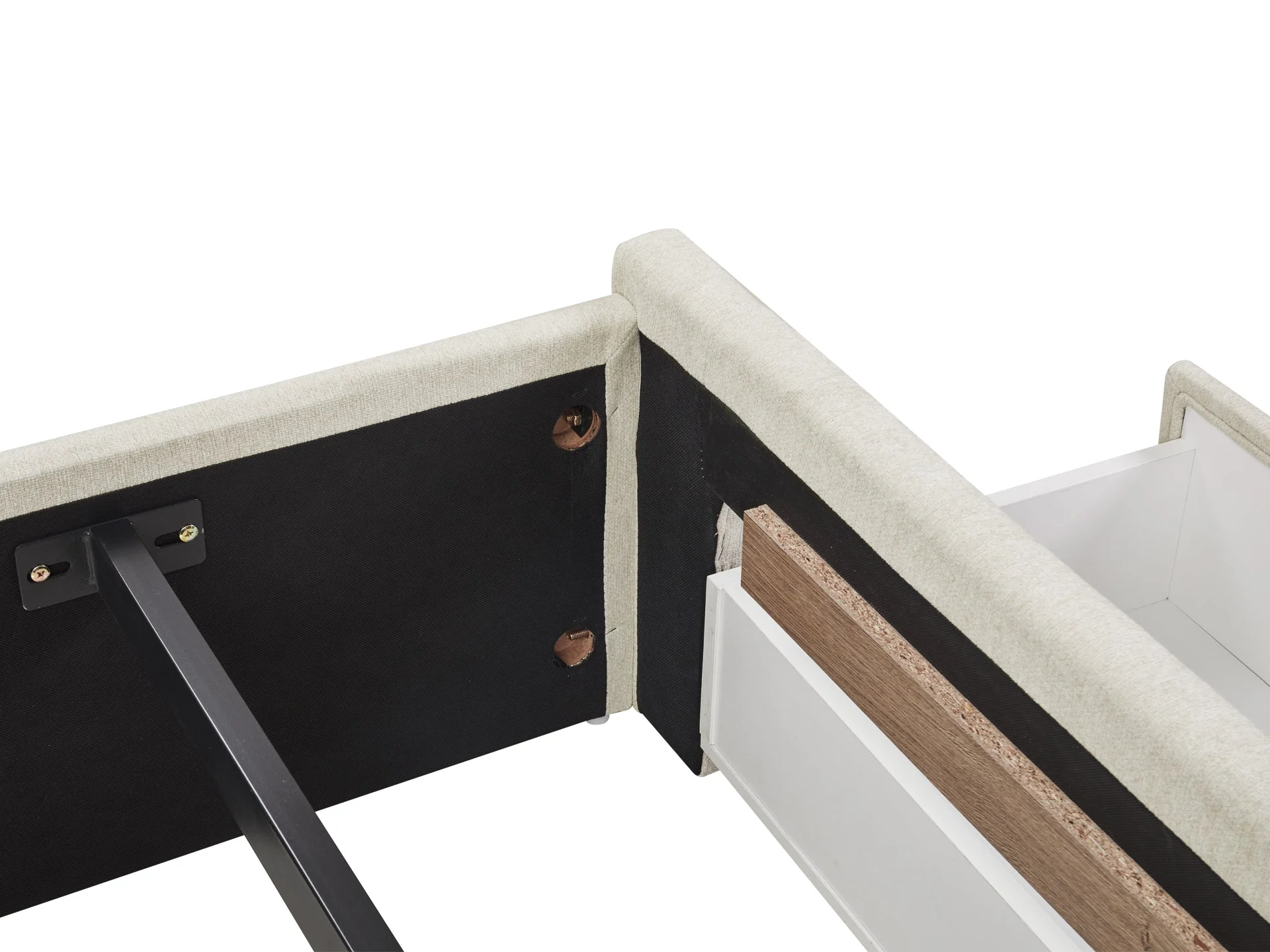 JULIAN Queen Bed with Drawers - BEIGE - Image 8