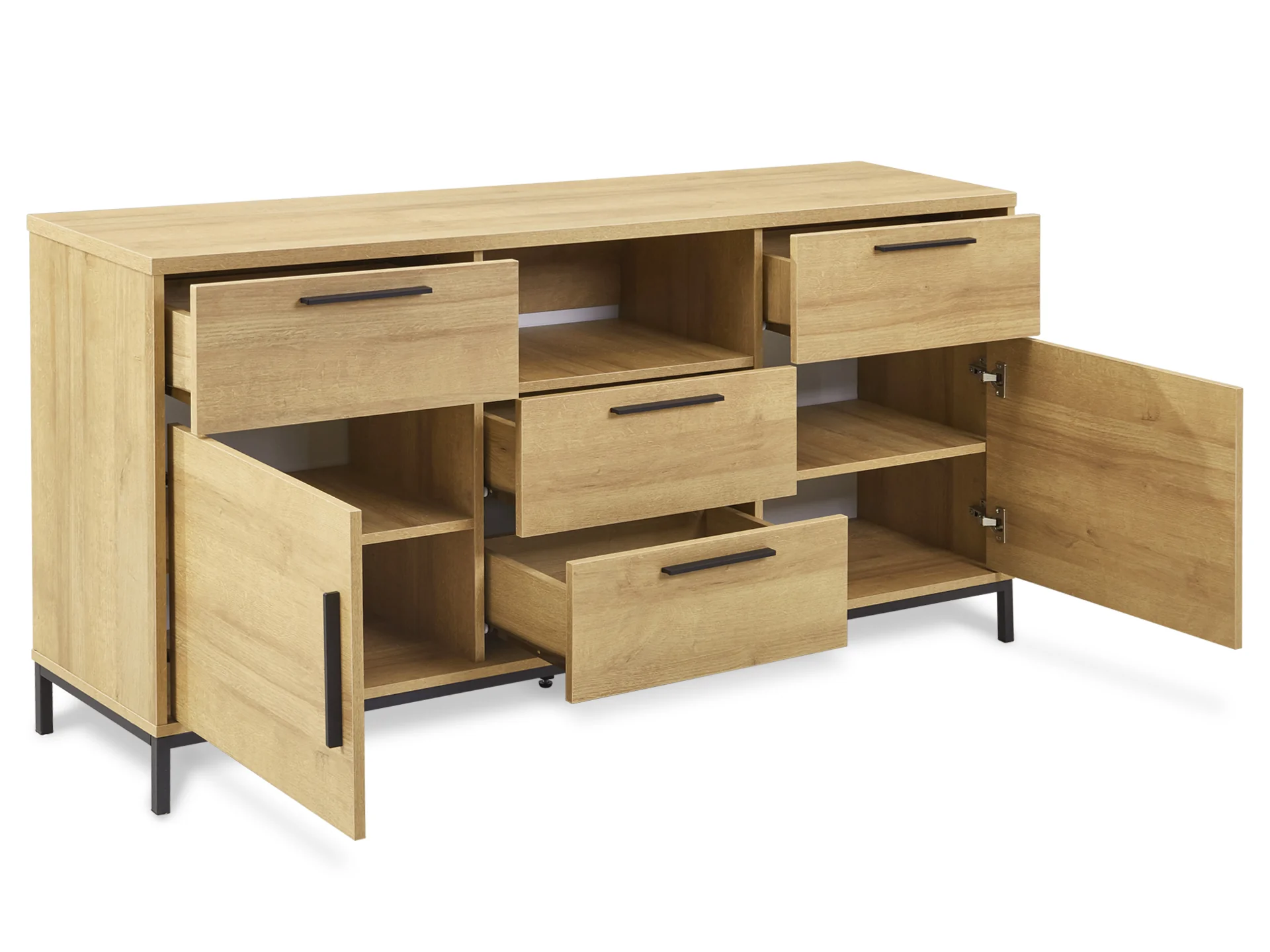 Kaden Sideboard Buffet Table - Oak - Image 5