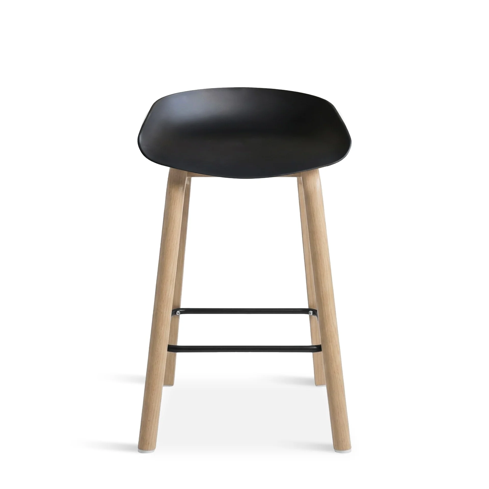 Kai Pro Metal Bar Stool 65cm - Set of 2 - Black - Image 6