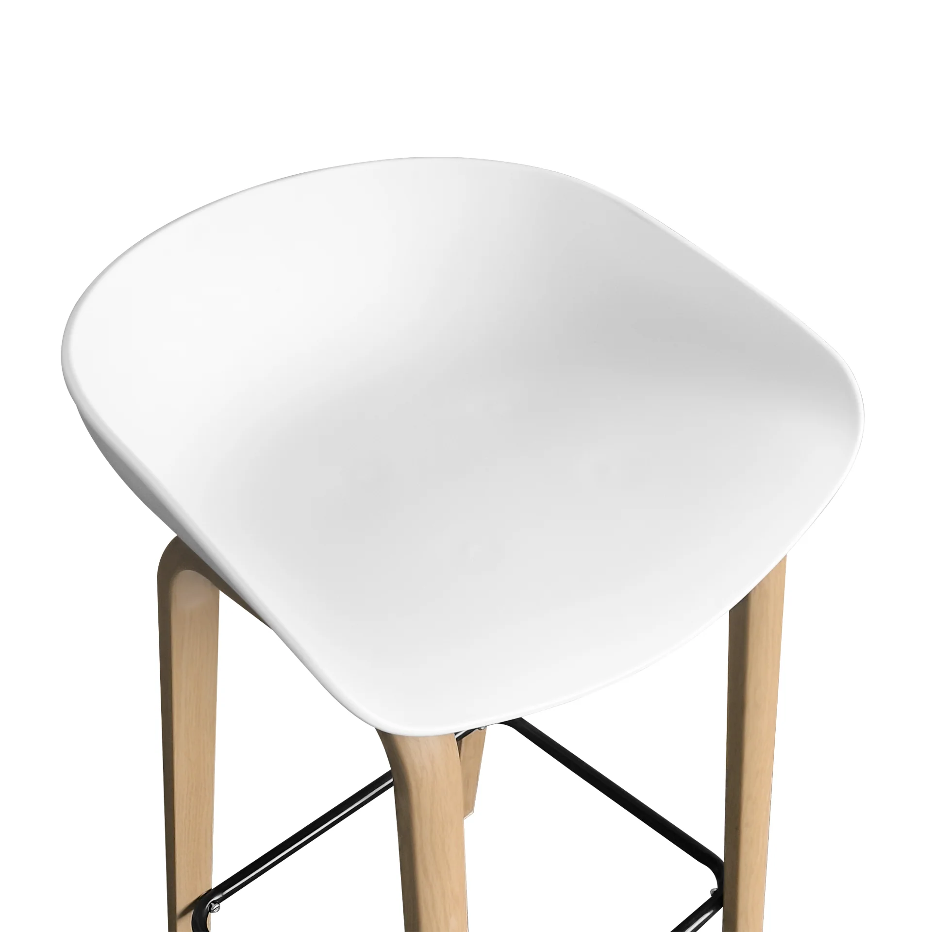Kai Bar Stool Metal Barstool 65cm - White - Image 11
