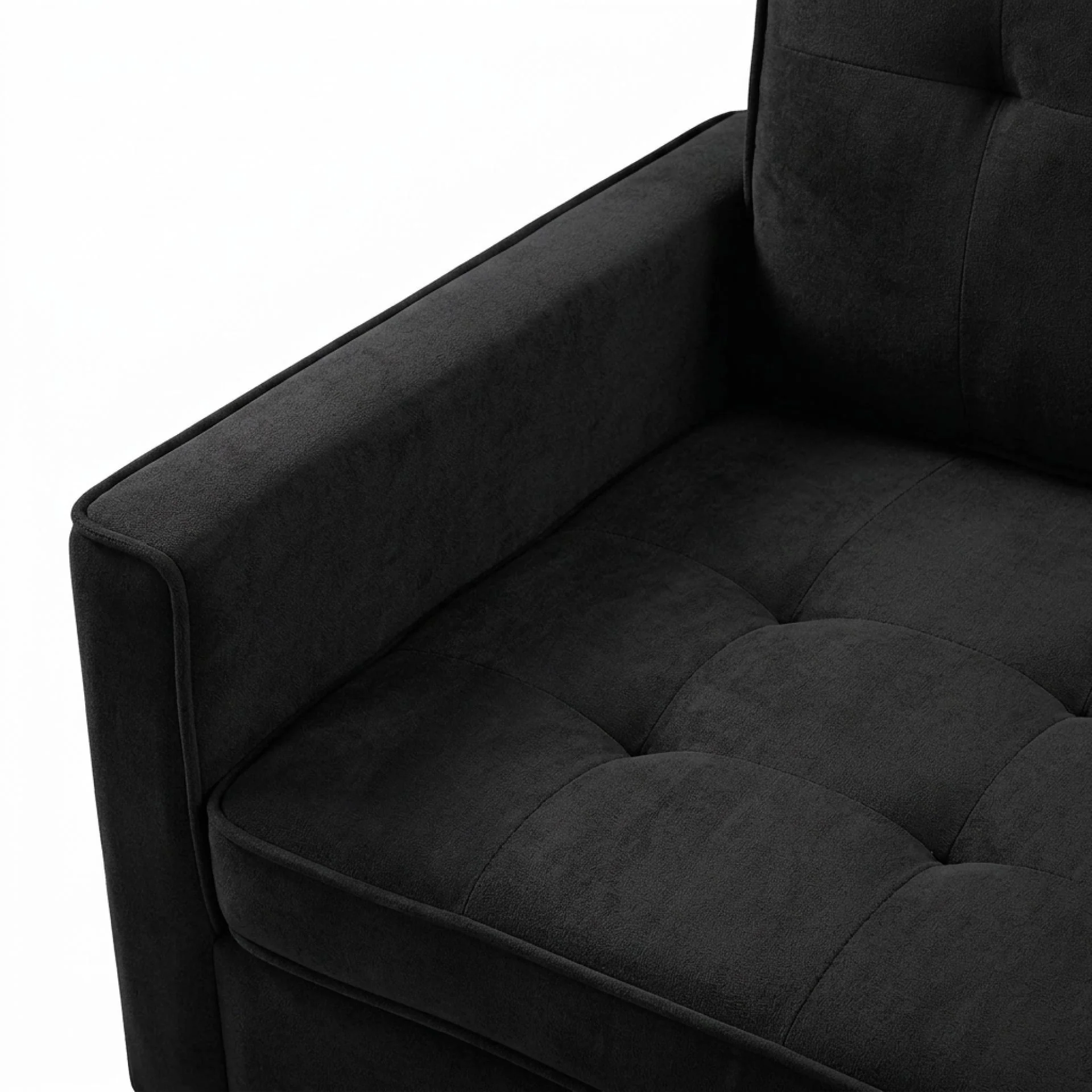 Kauri Boucle 2 Seater Sofa Bed - Black - Image 14