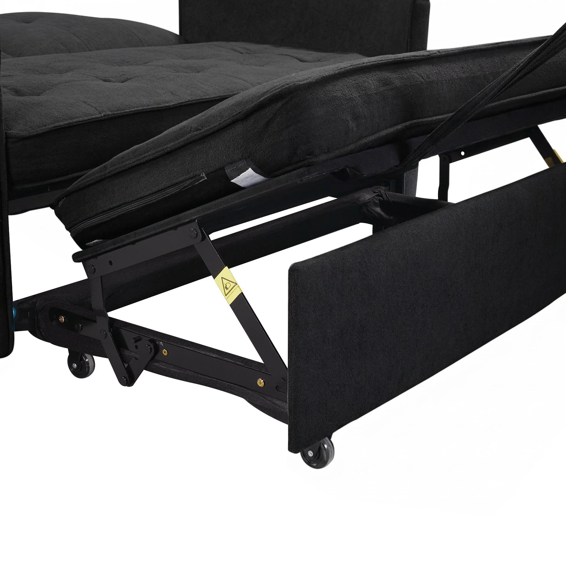 Kauri Boucle 2 Seater Sofa Bed - Black - Image 17
