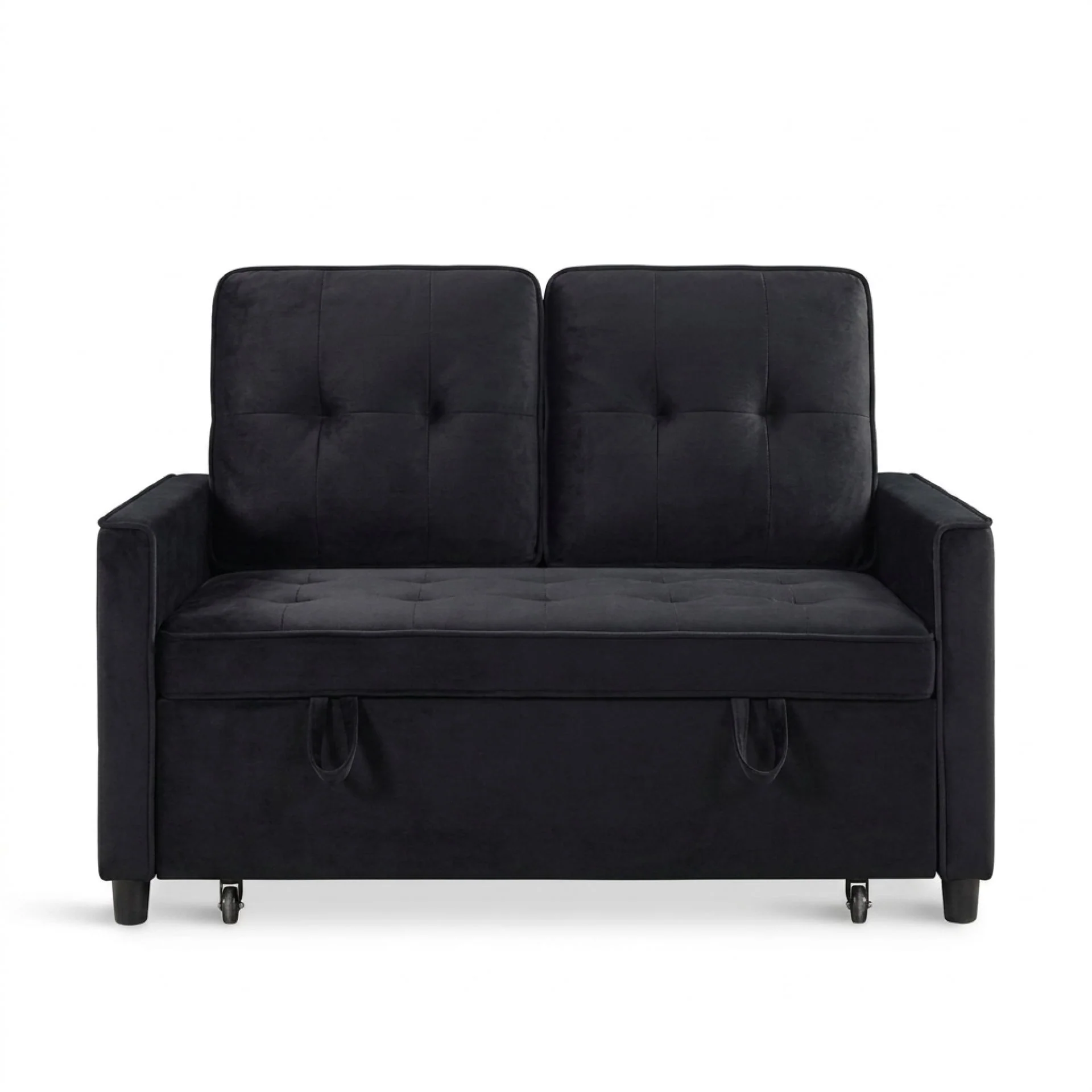 Kauri Boucle 2 Seater Sofa Bed - Black - Image 9