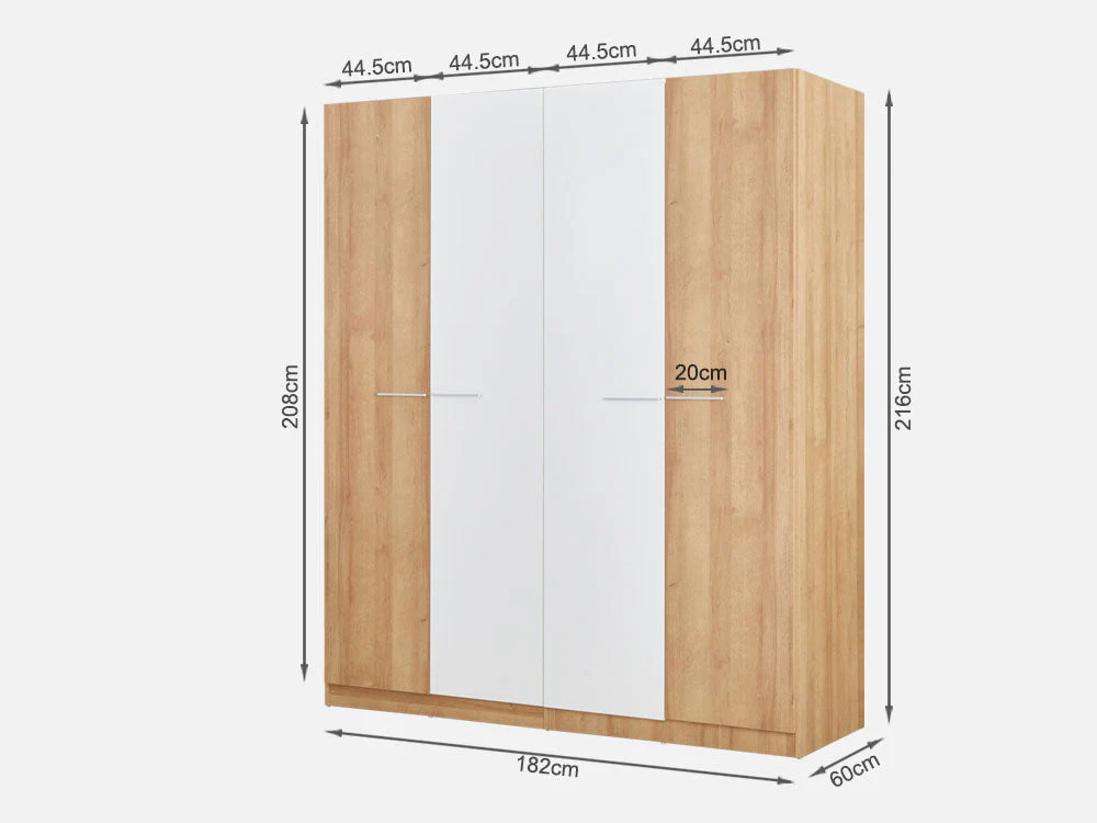 KAWEKA Wooden Wardrobe - OAK - Image 8