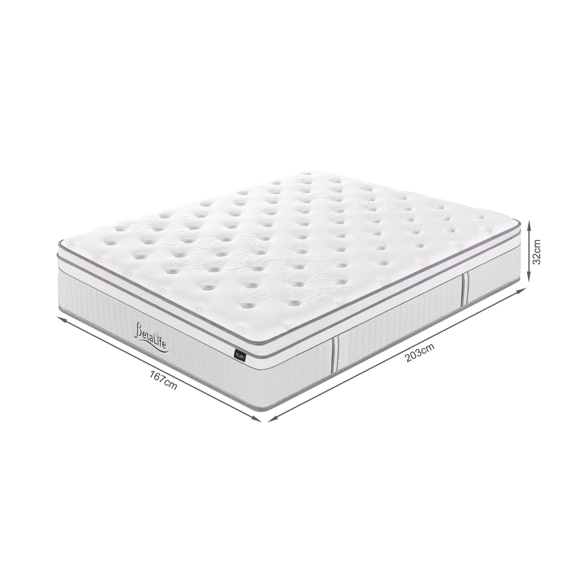 Bamboo Prime 5 Zoned Pocket Spring Plush Mattress - King - Image 12