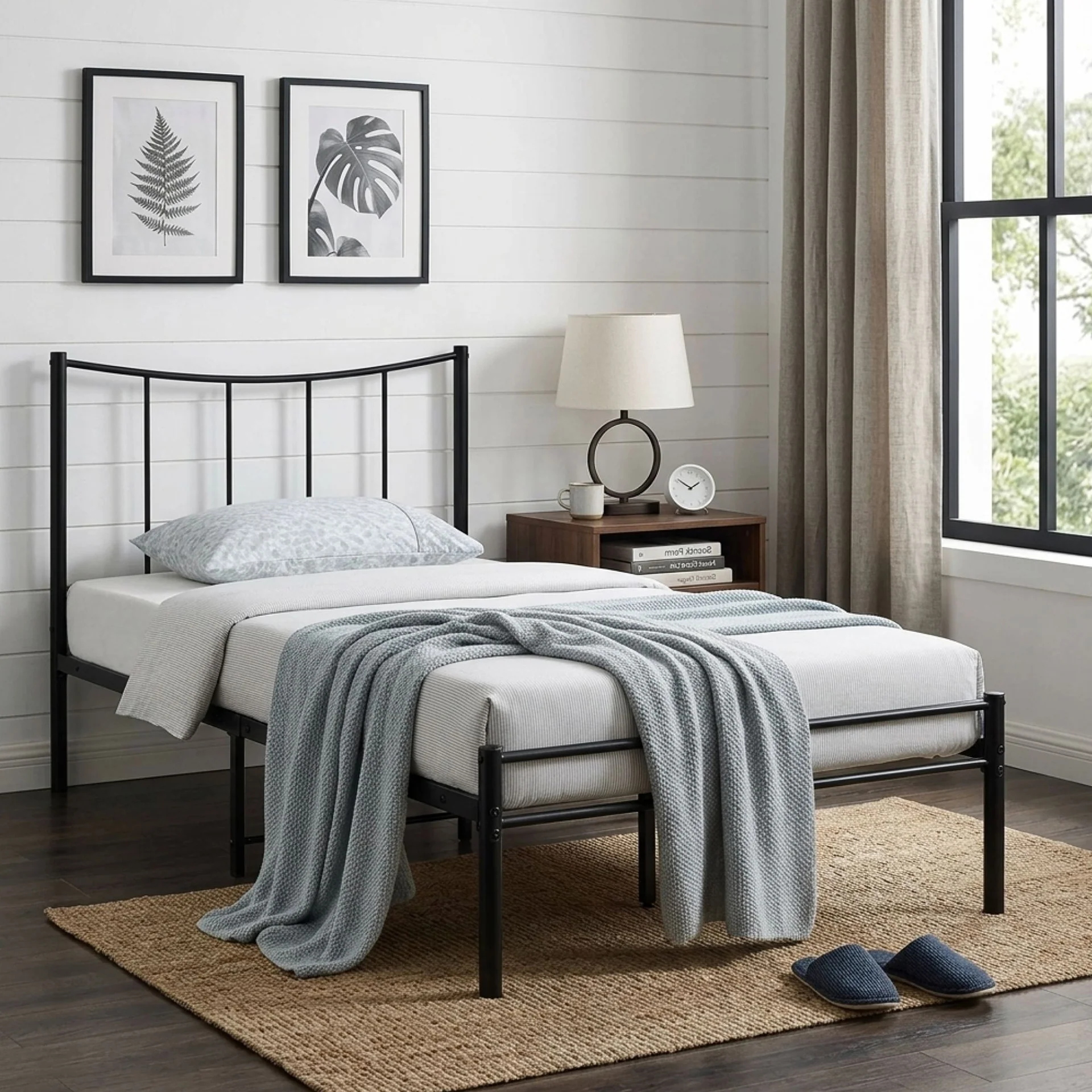 Kinsley King Single Metal Bed Frame - Black - Image 3