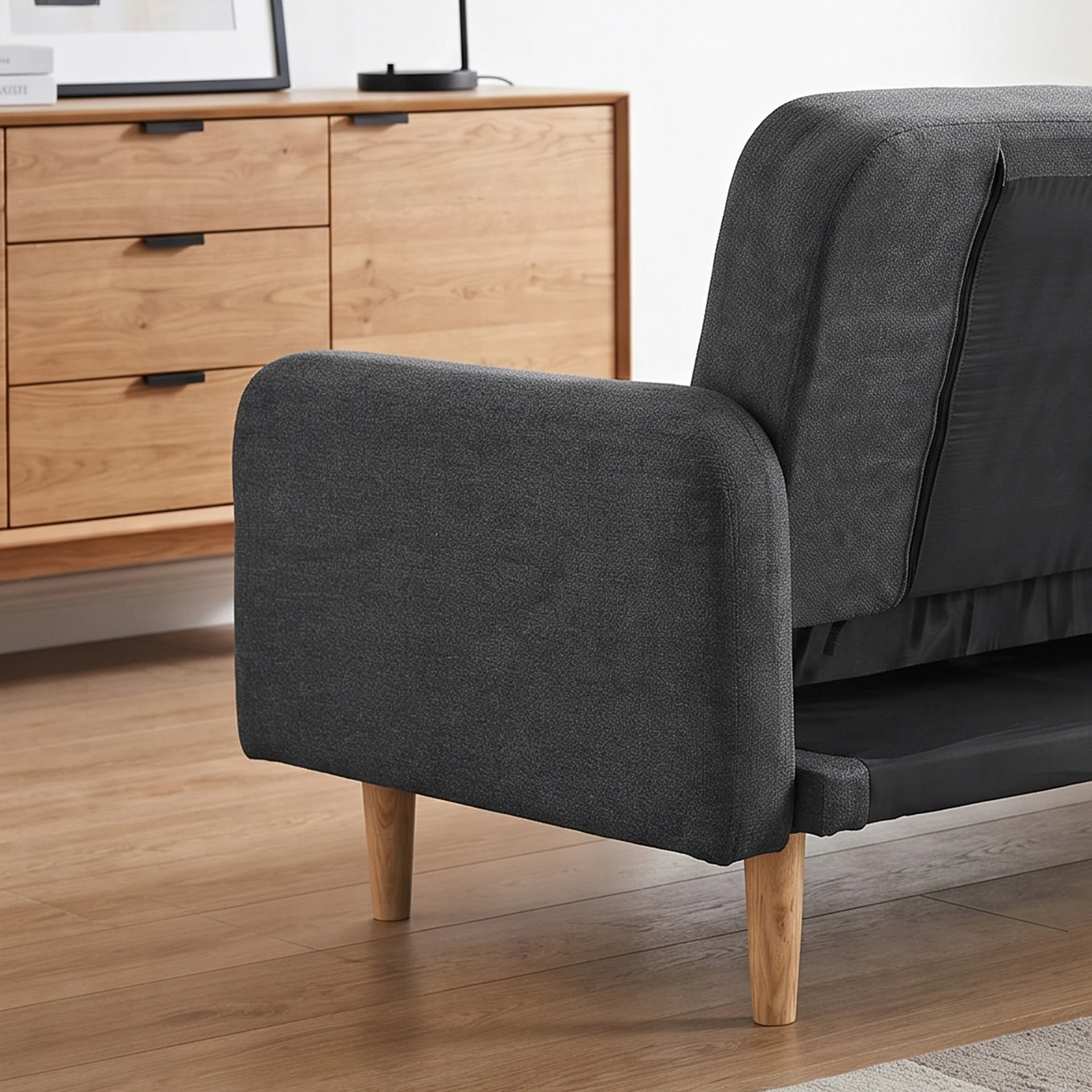 Kiri 3 Seater Sofa Bed - Grey - Image 6