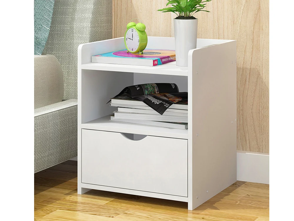 KNOX Bedside Table - WHITE