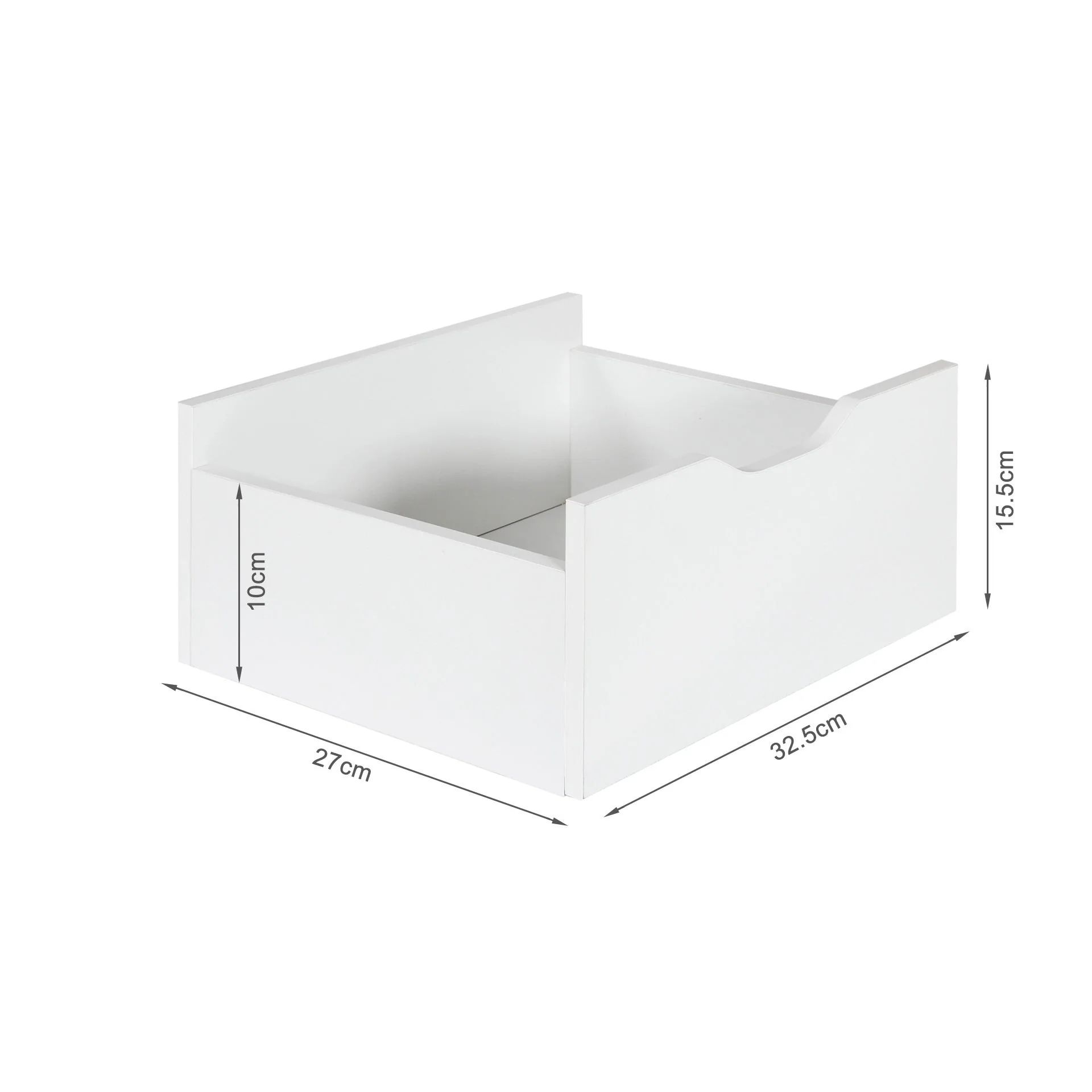 Knox Bedside Table - White - Image 10
