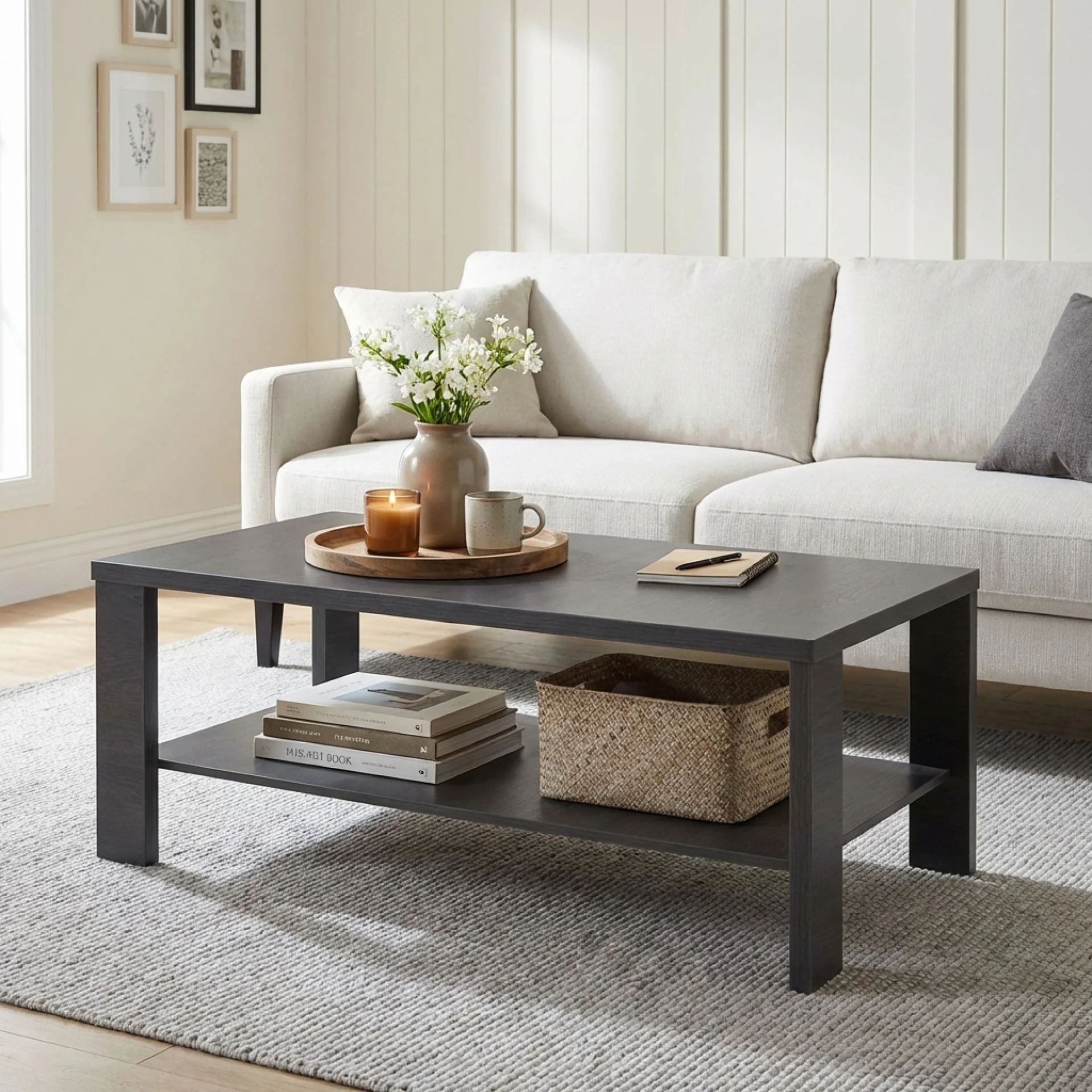Koda Rectangle Coffee Table - Black - Image 2