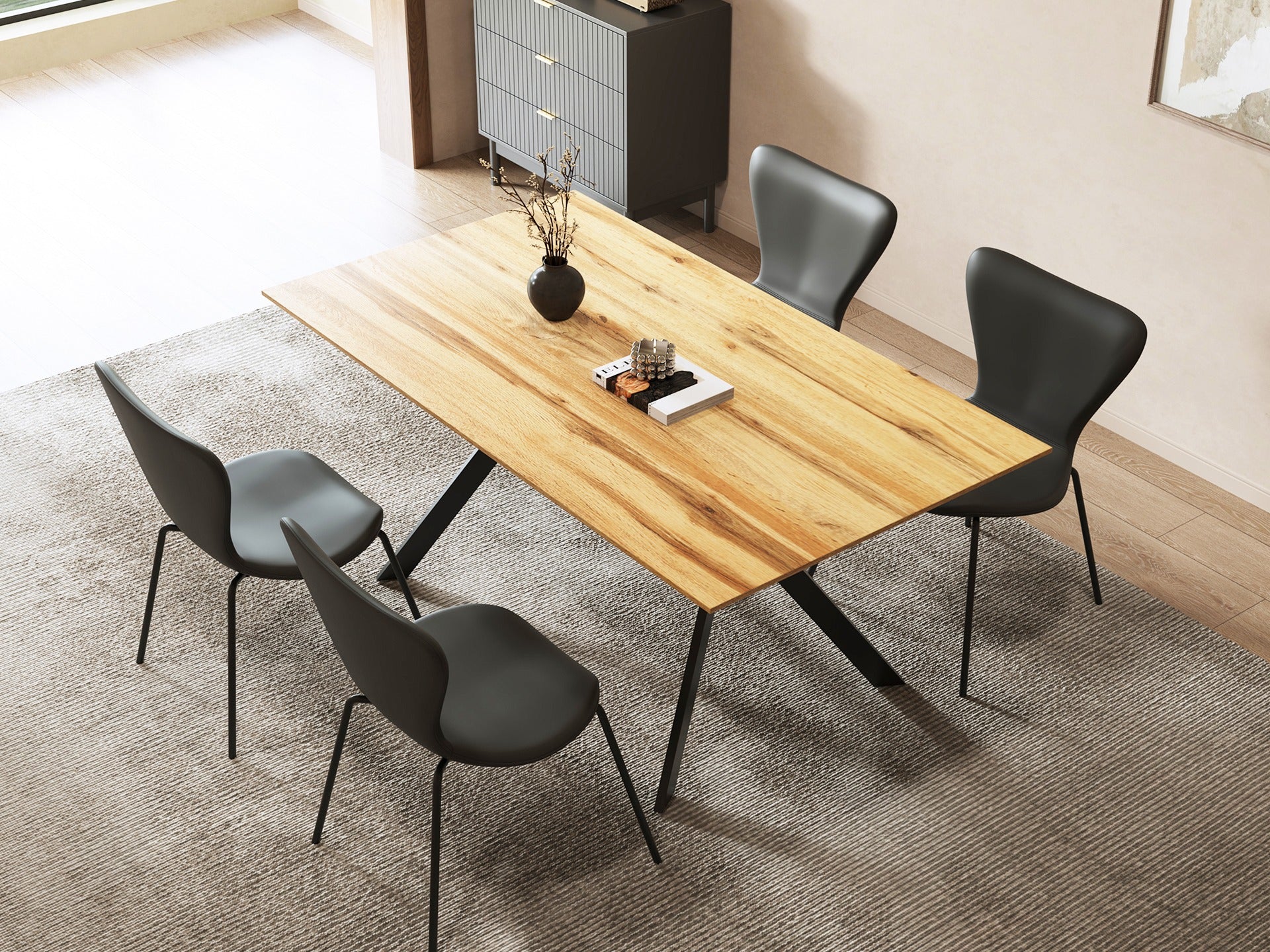 Kyra Dining Chair - Set Of 4 - Black - Image 3