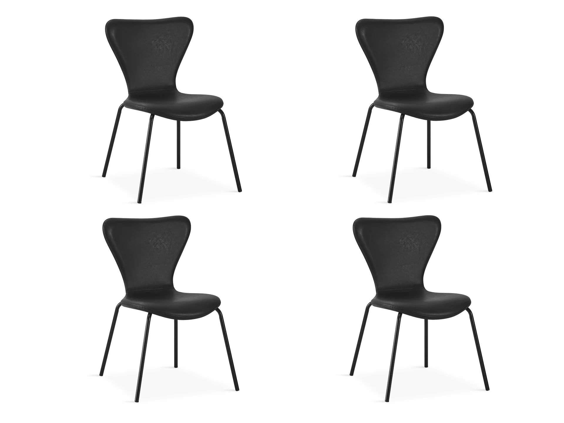 Kyra Dining Chair - Set Of 4 - Black - Image 4