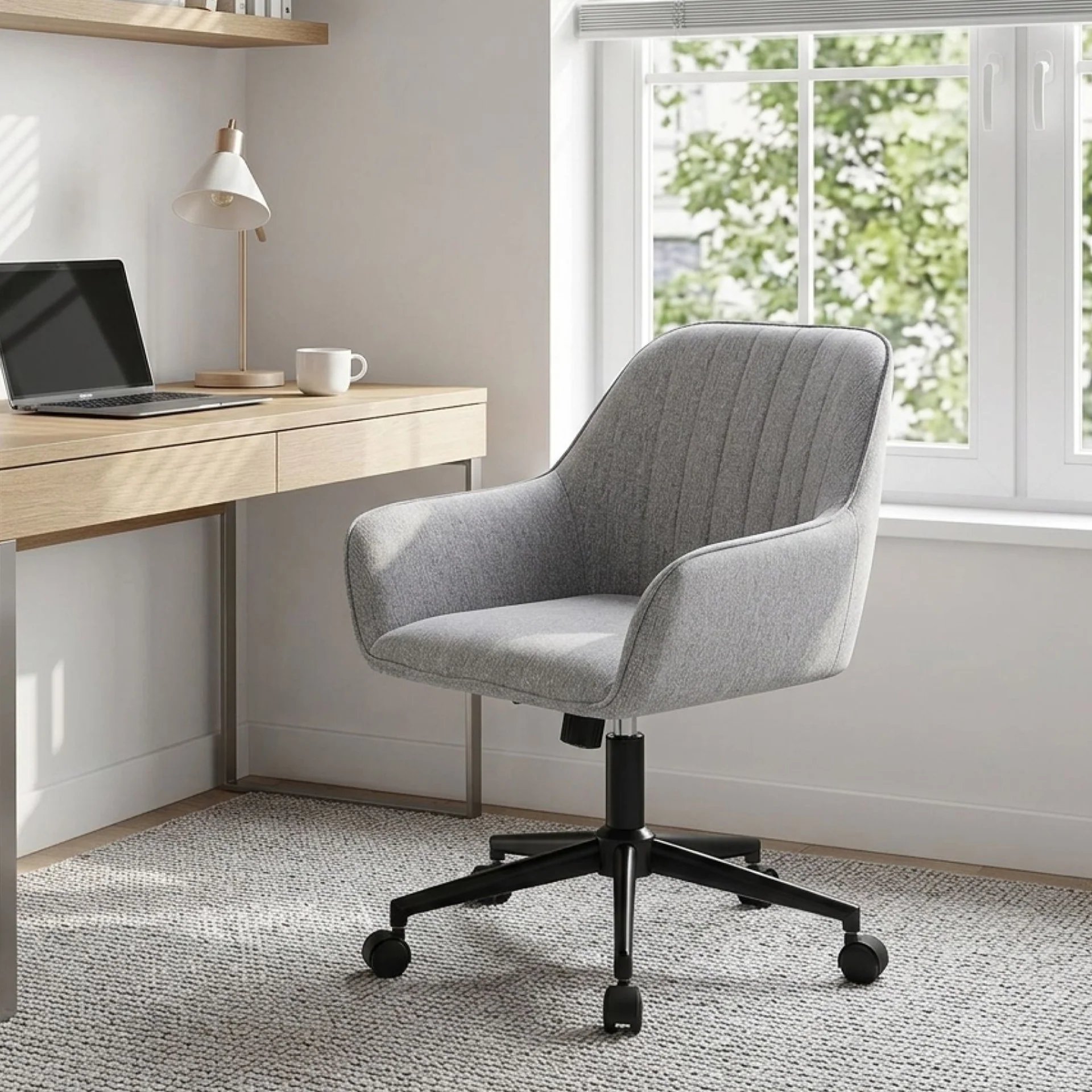 Lachlan Office Chair - Grey - Image 4