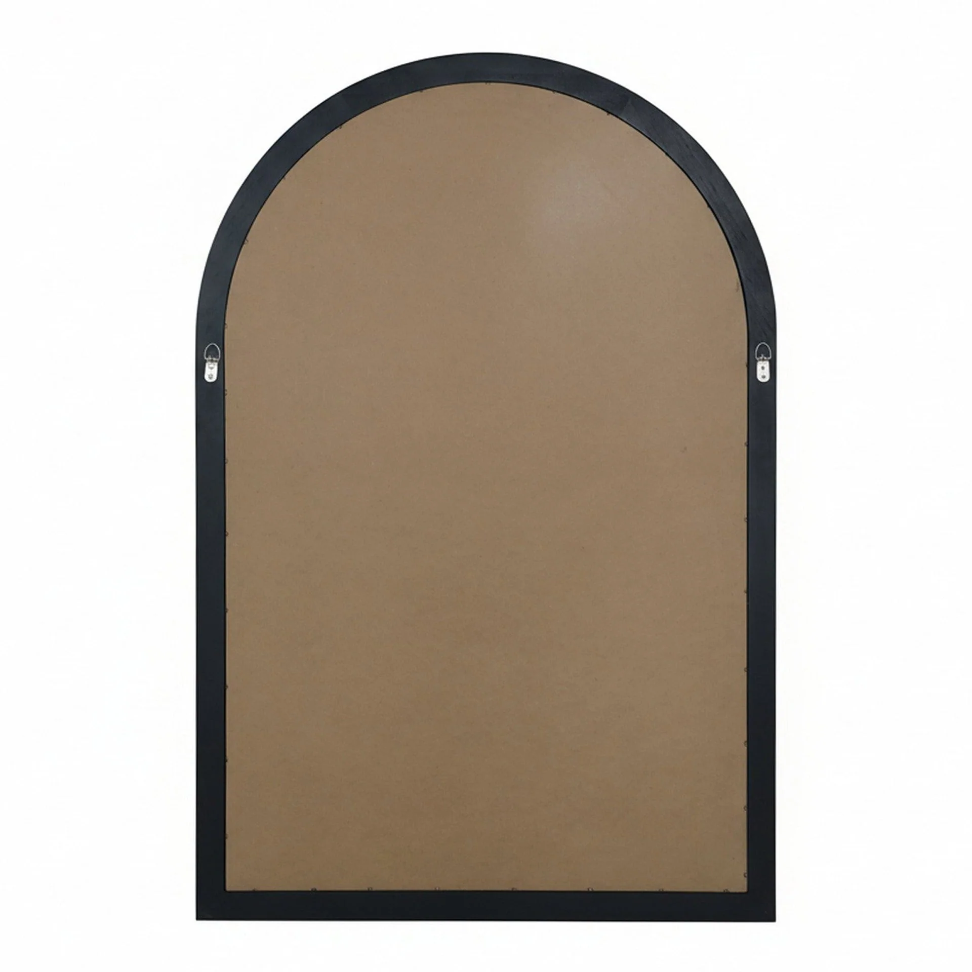 Lattice Arched Wooden Mirror 120cm - Black - Image 8
