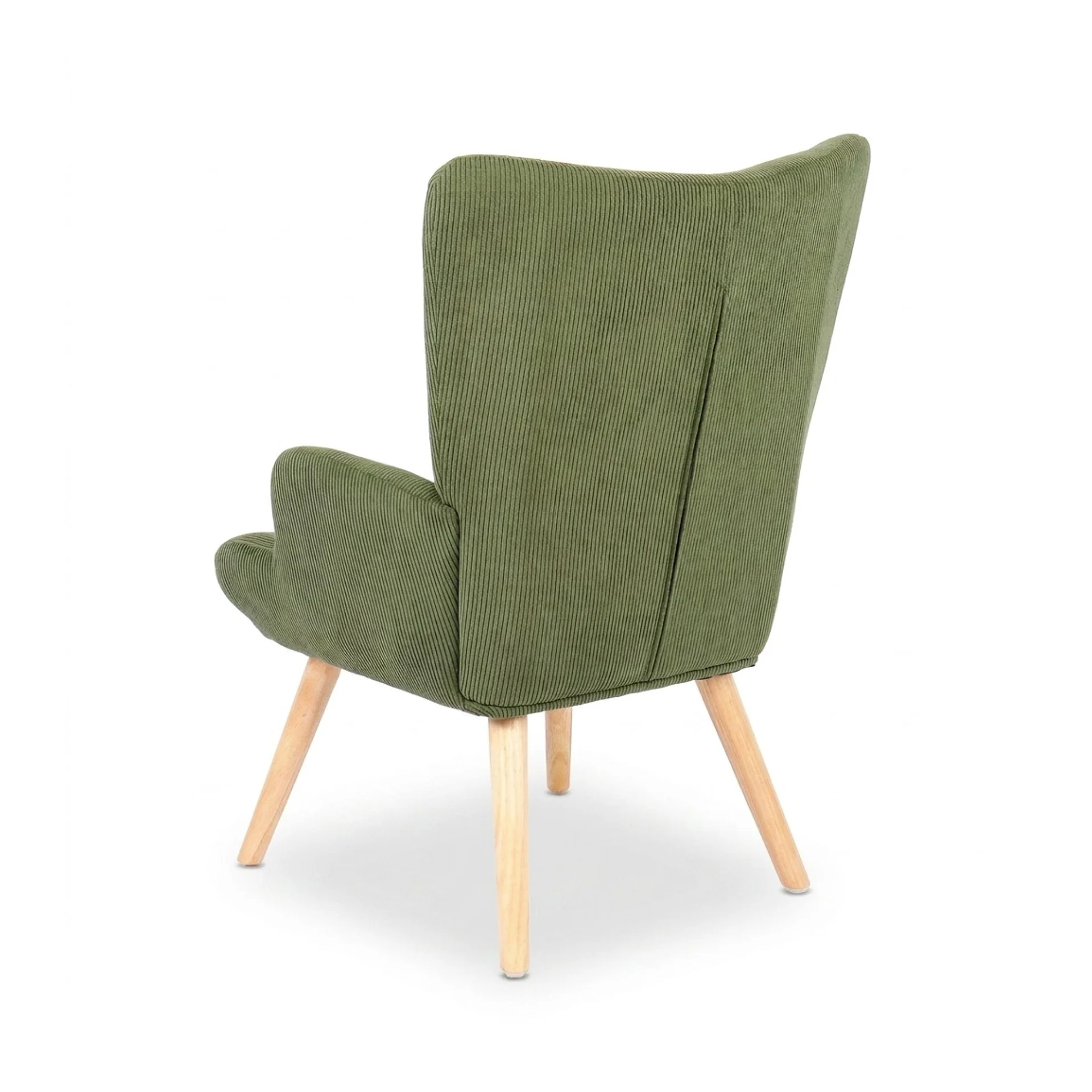 Laze Corduroy Armchair - Dark Green - Image 10