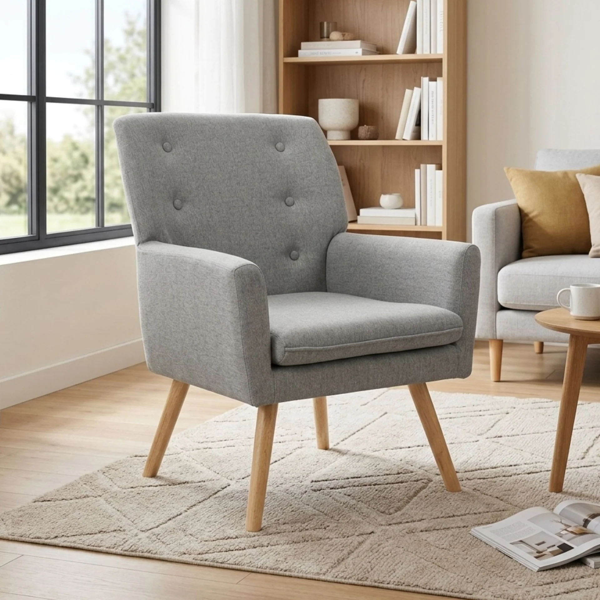 Lina Armchair - Light Grey